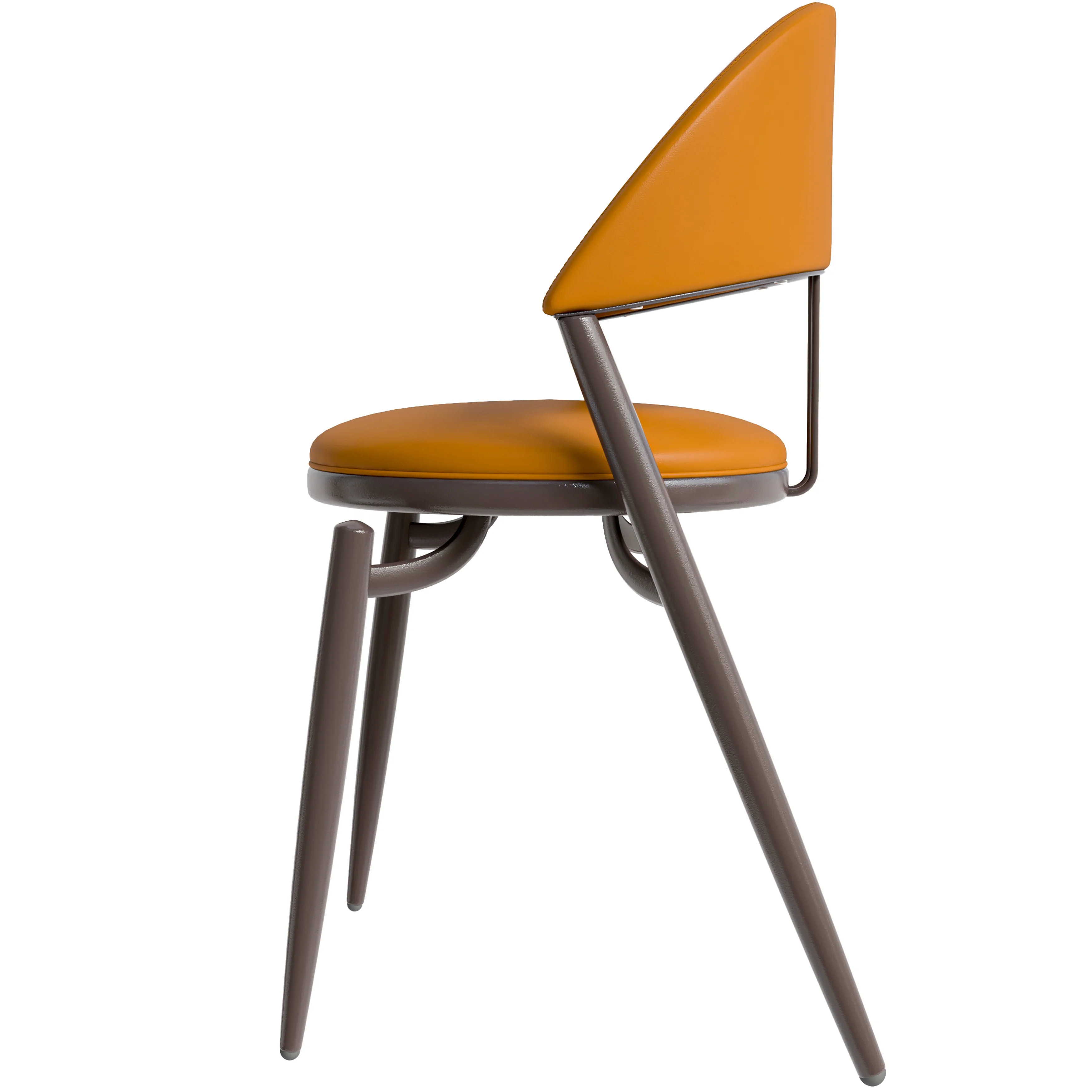 Venice Collection Modern Dining Chair In Black set of 2 in Light Brown