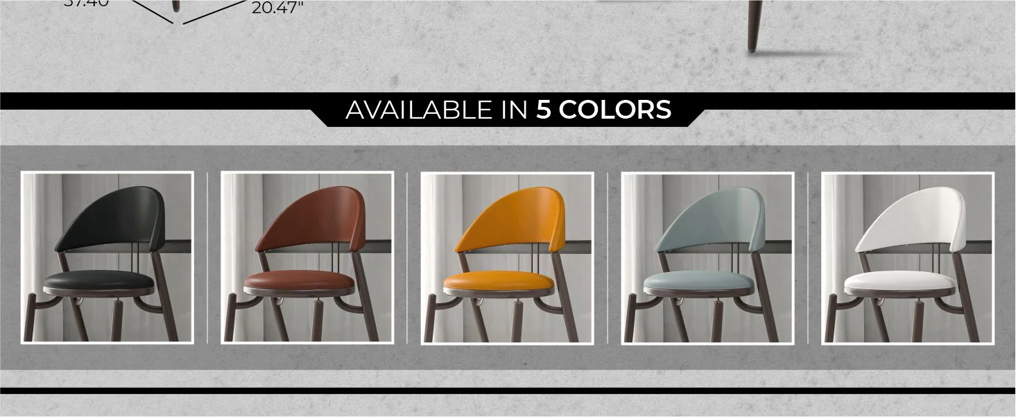 Venice Collection Modern Dining Chair In Black set of 4 in Light Grey