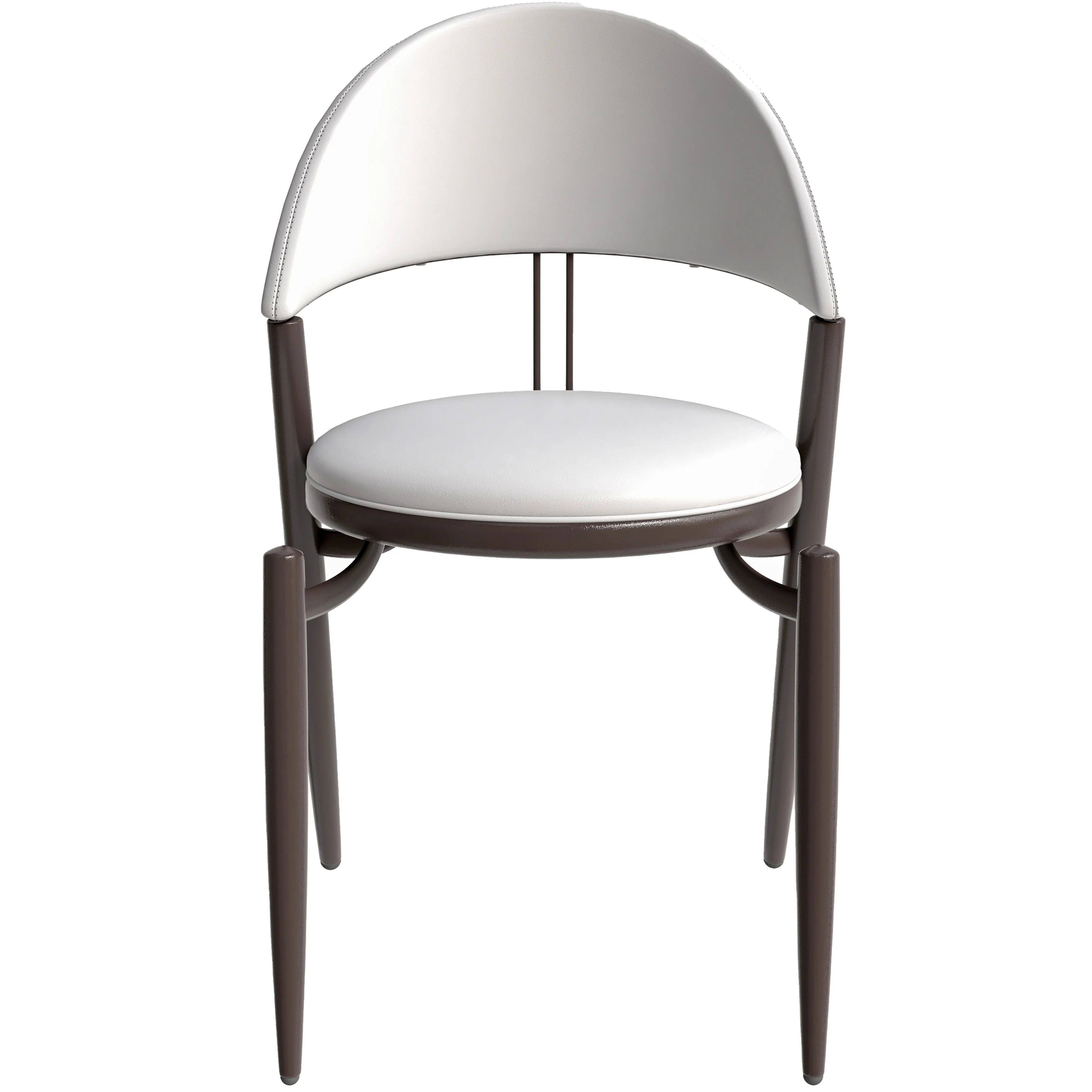 Venice Collection Modern Dining Chair In White
