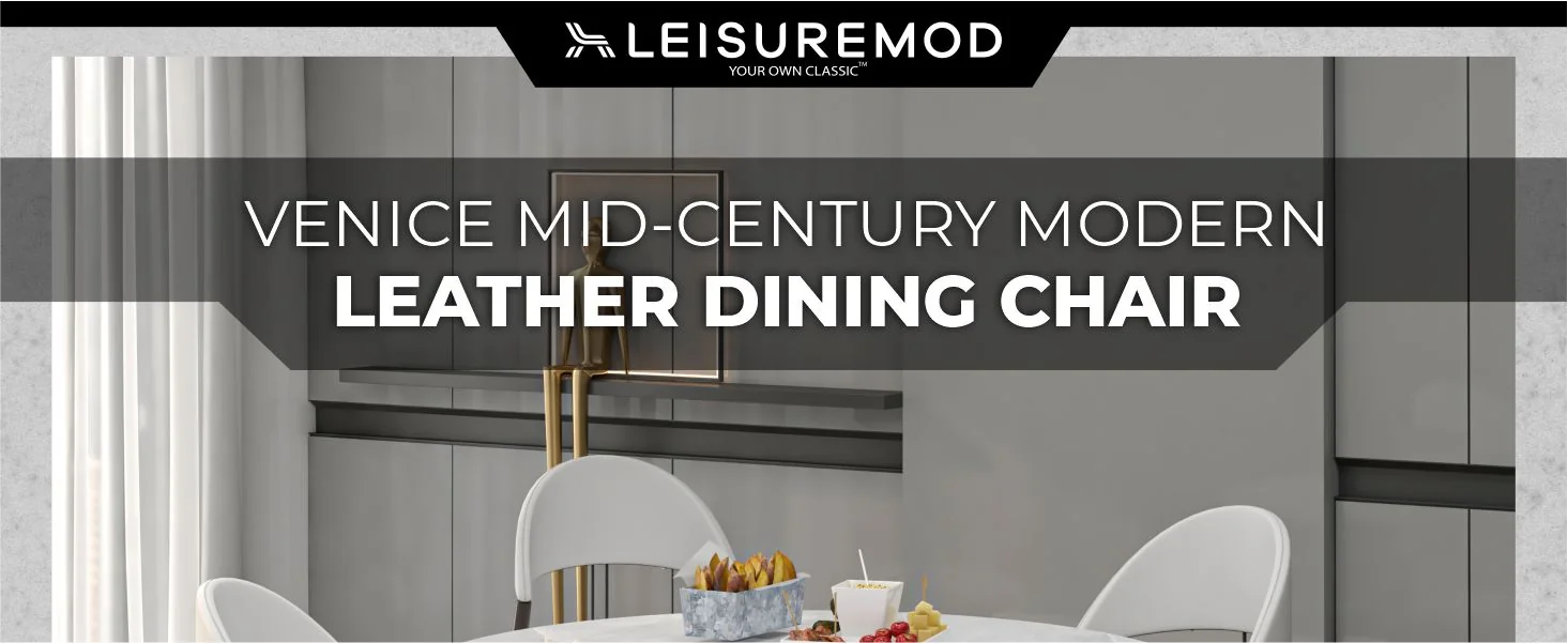 Venice Collection Modern Dining Chair In Black set of 2 in White