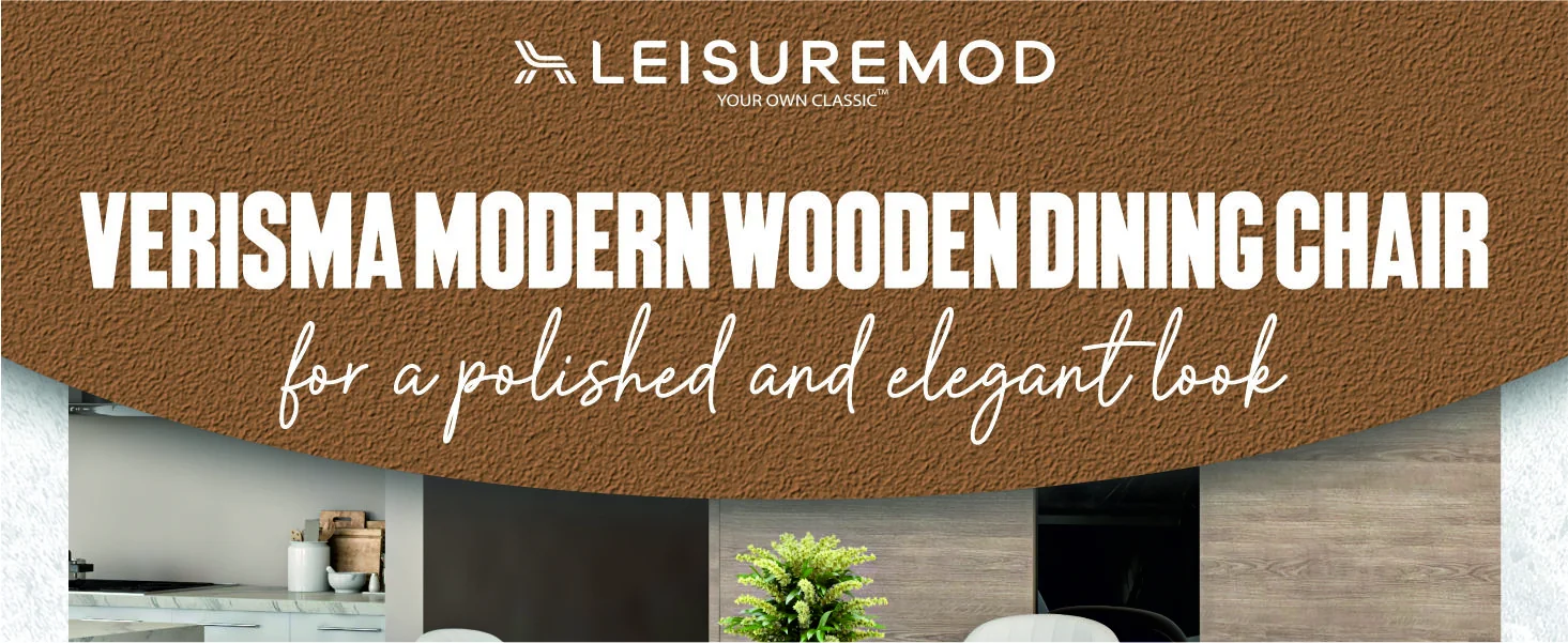 Verisma Collection Modern Wooden Dining Chair in Black Fabric with Light Grey Front