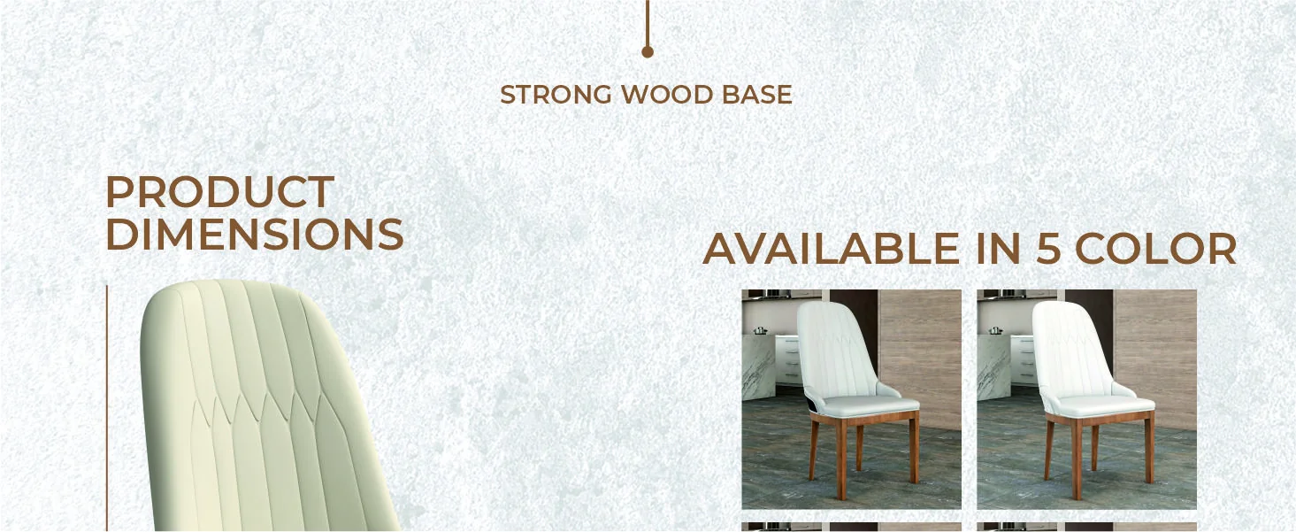 Verisma Collection Modern Wooden Dining Chair in Light Toupe