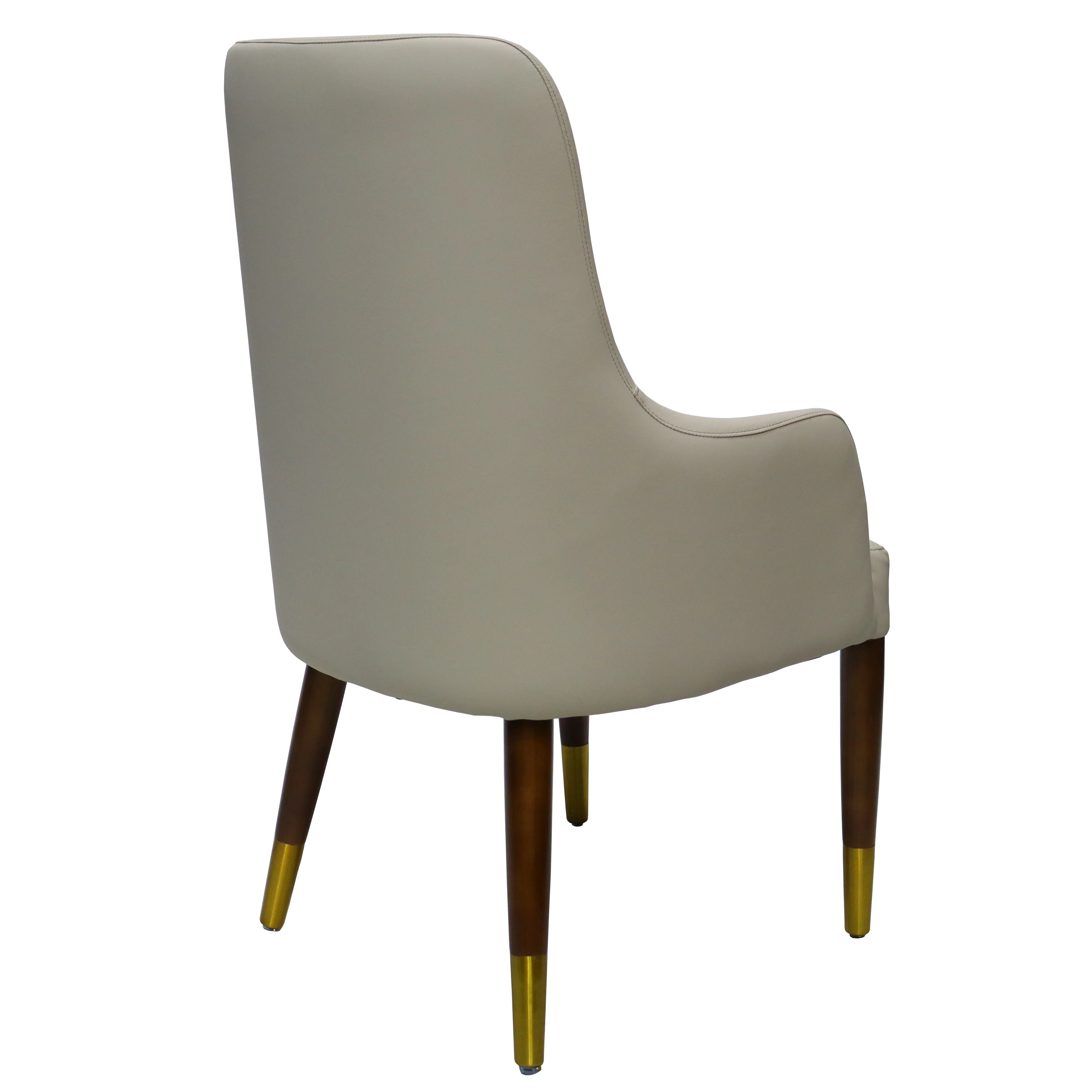 Viva Collection Modern Wooden Dining Arm Chair in Taupe