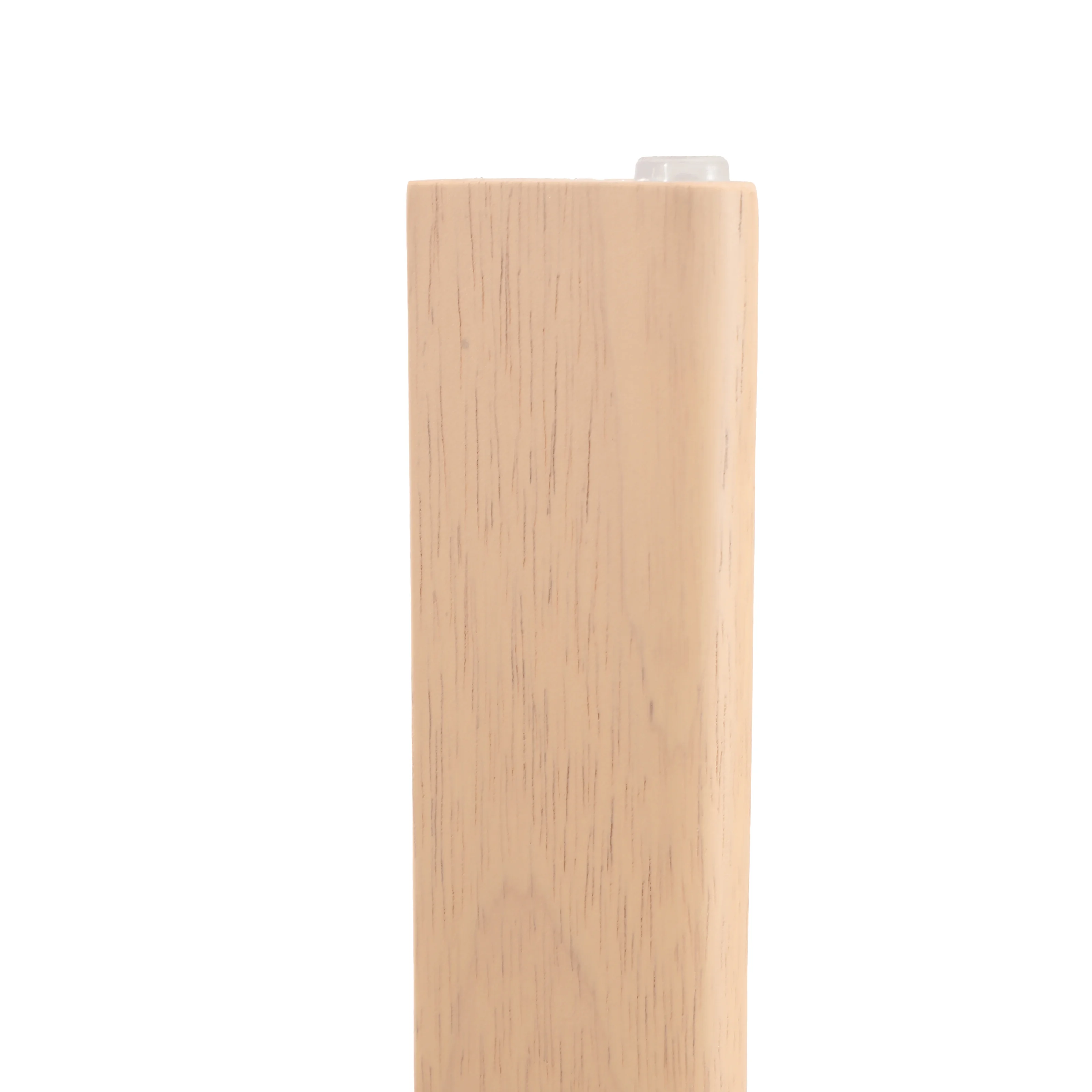 Velo Series Modern Dining Chair in Natrual Wood with White Seat Set of 4