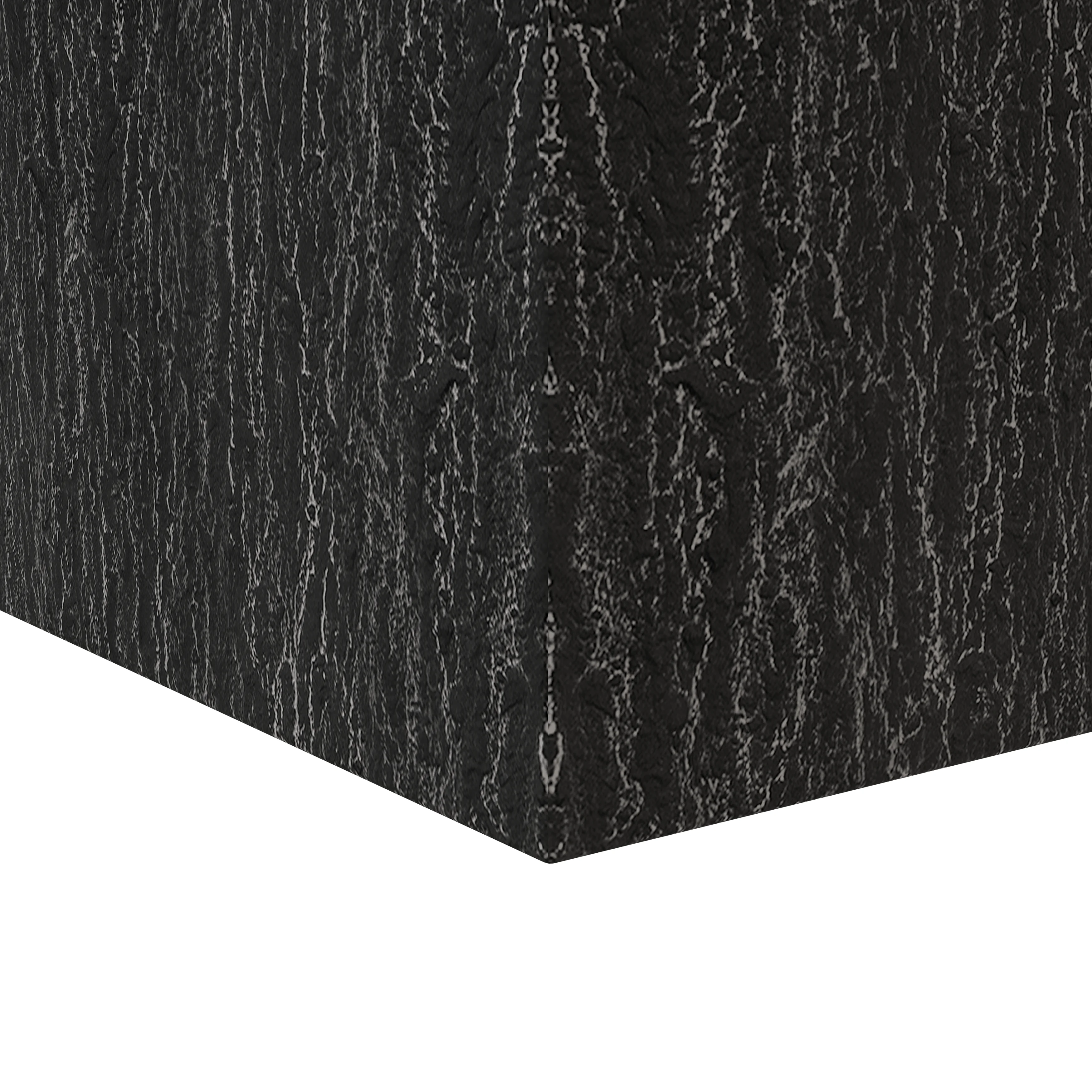Verdura Series Cubic Poly Stone Planter in Dotted Blck 25.6 Cube