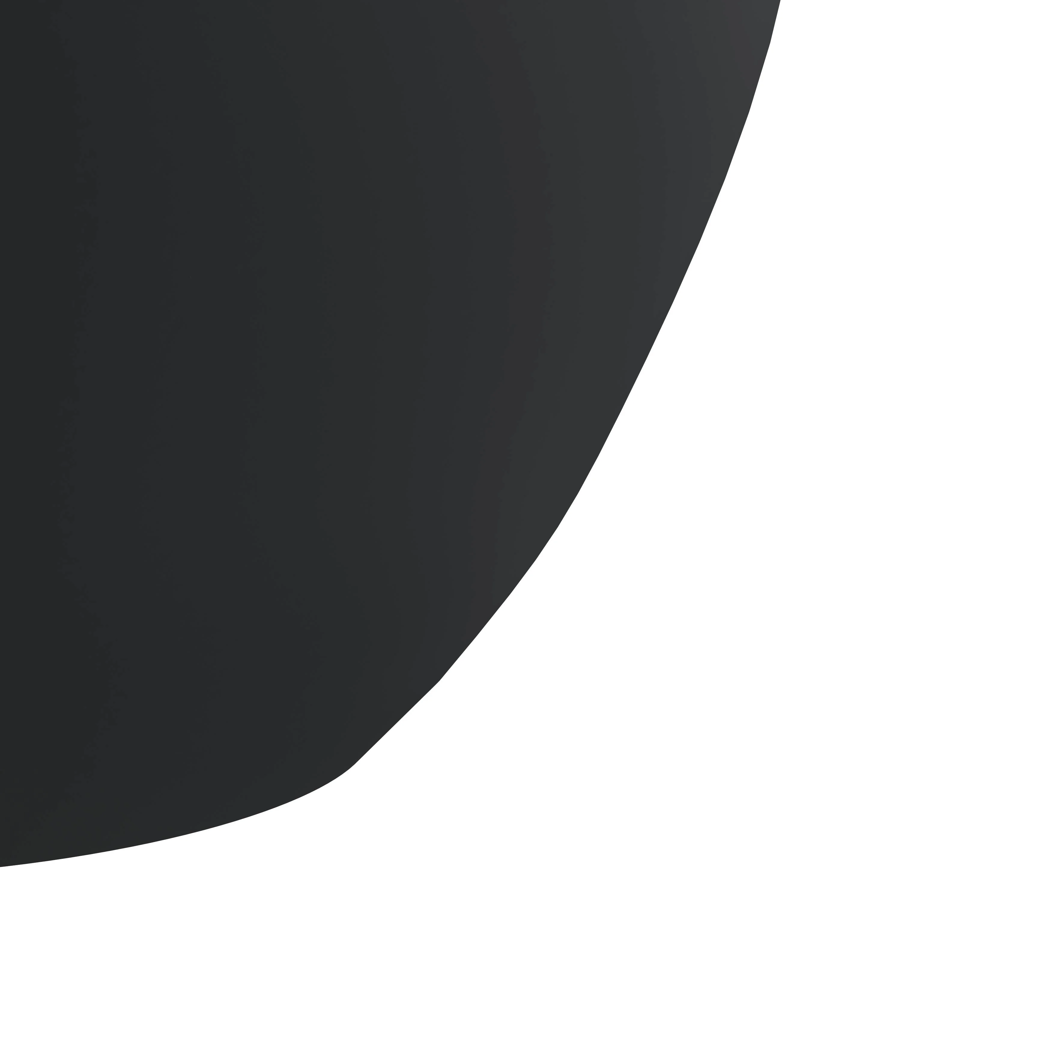 Vessel Series Poly Stone Planter in Black 15" Dia 8" high