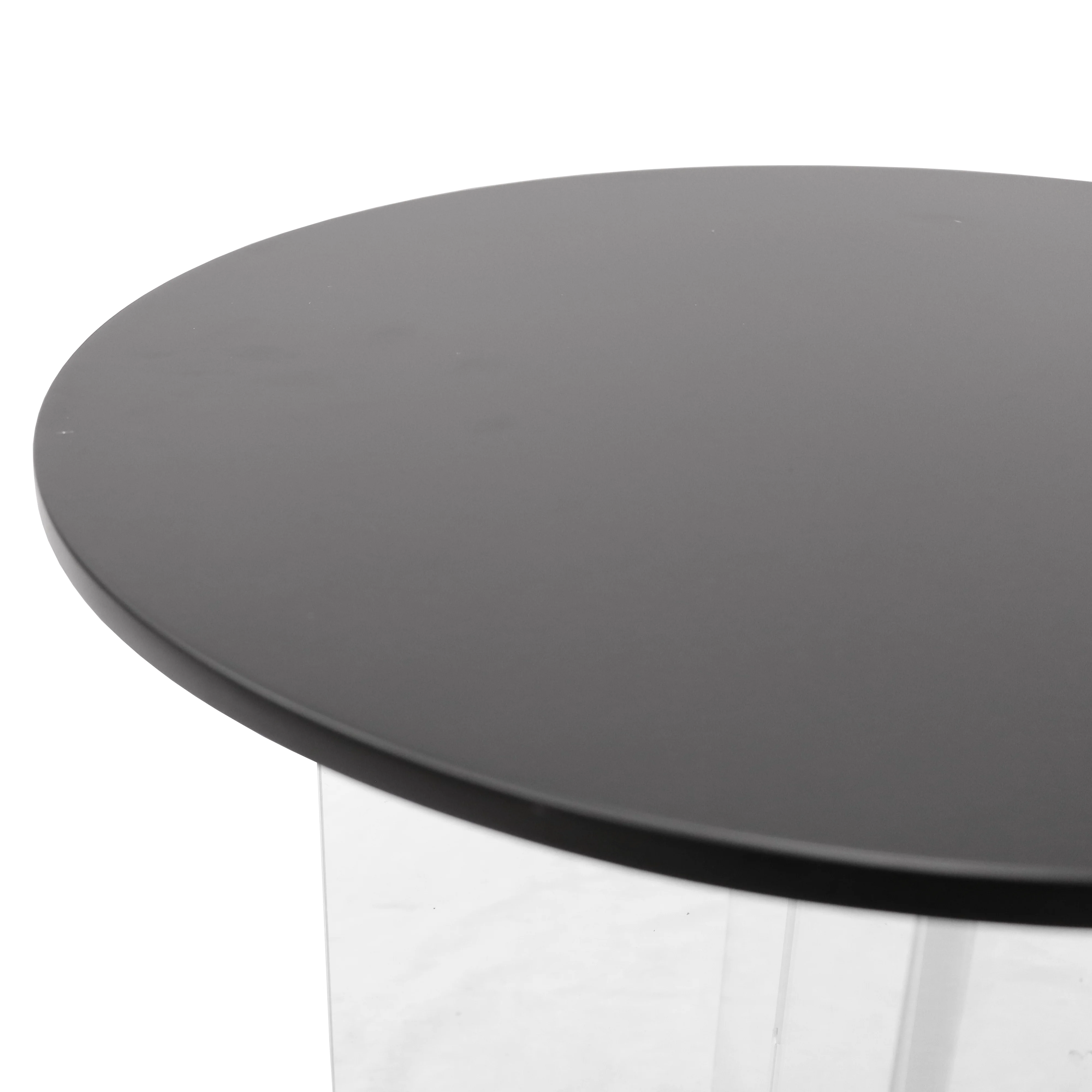 Valore Collection Acrylic Coffee Table With Black Top