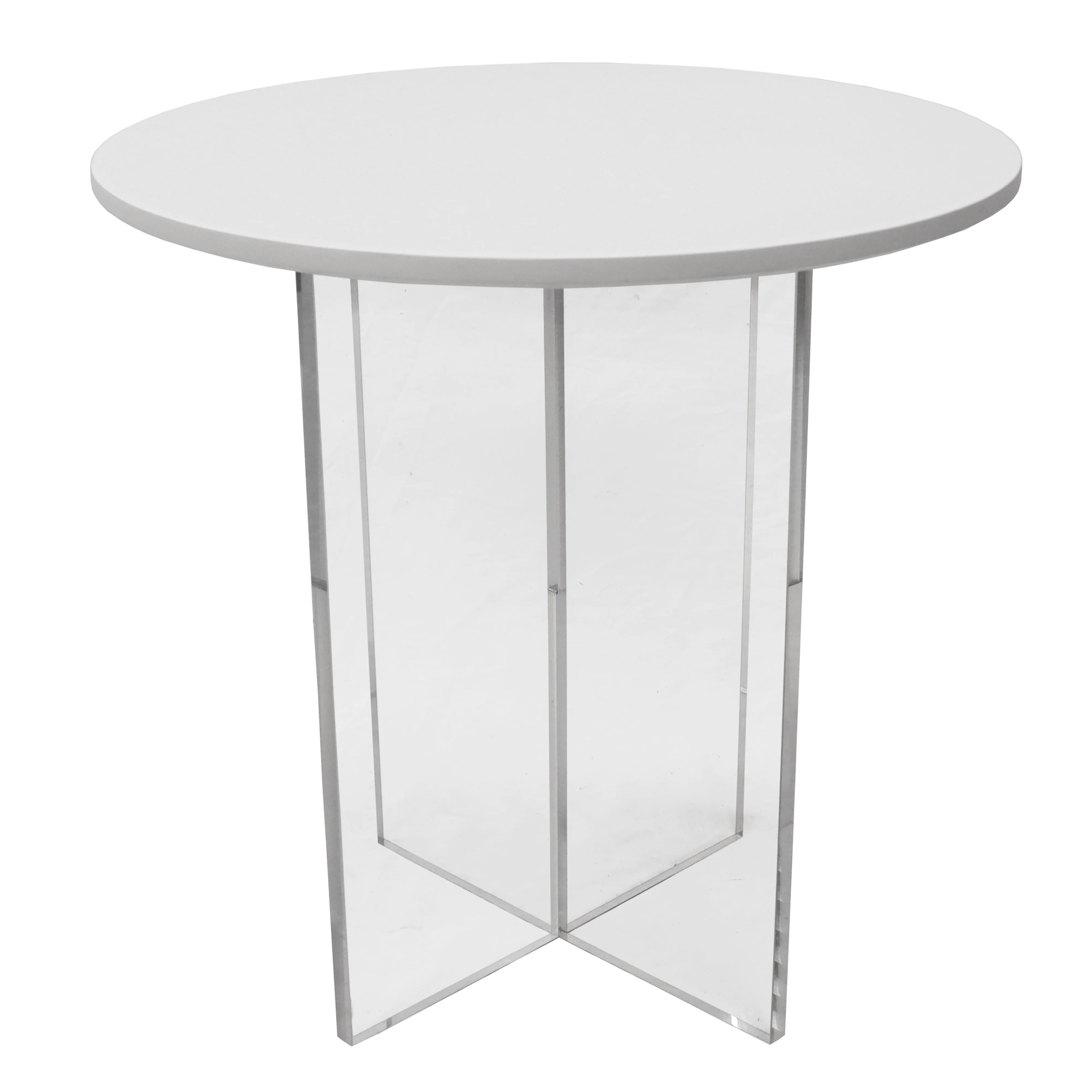 Valore Collection Acrylic Coffee Table With White Top