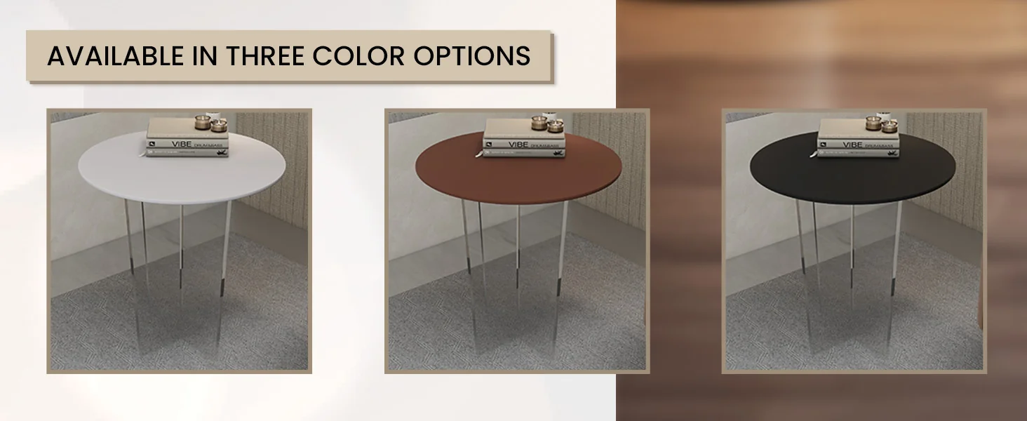 Valore Collection Acrylic Coffee Table With Walnut Top