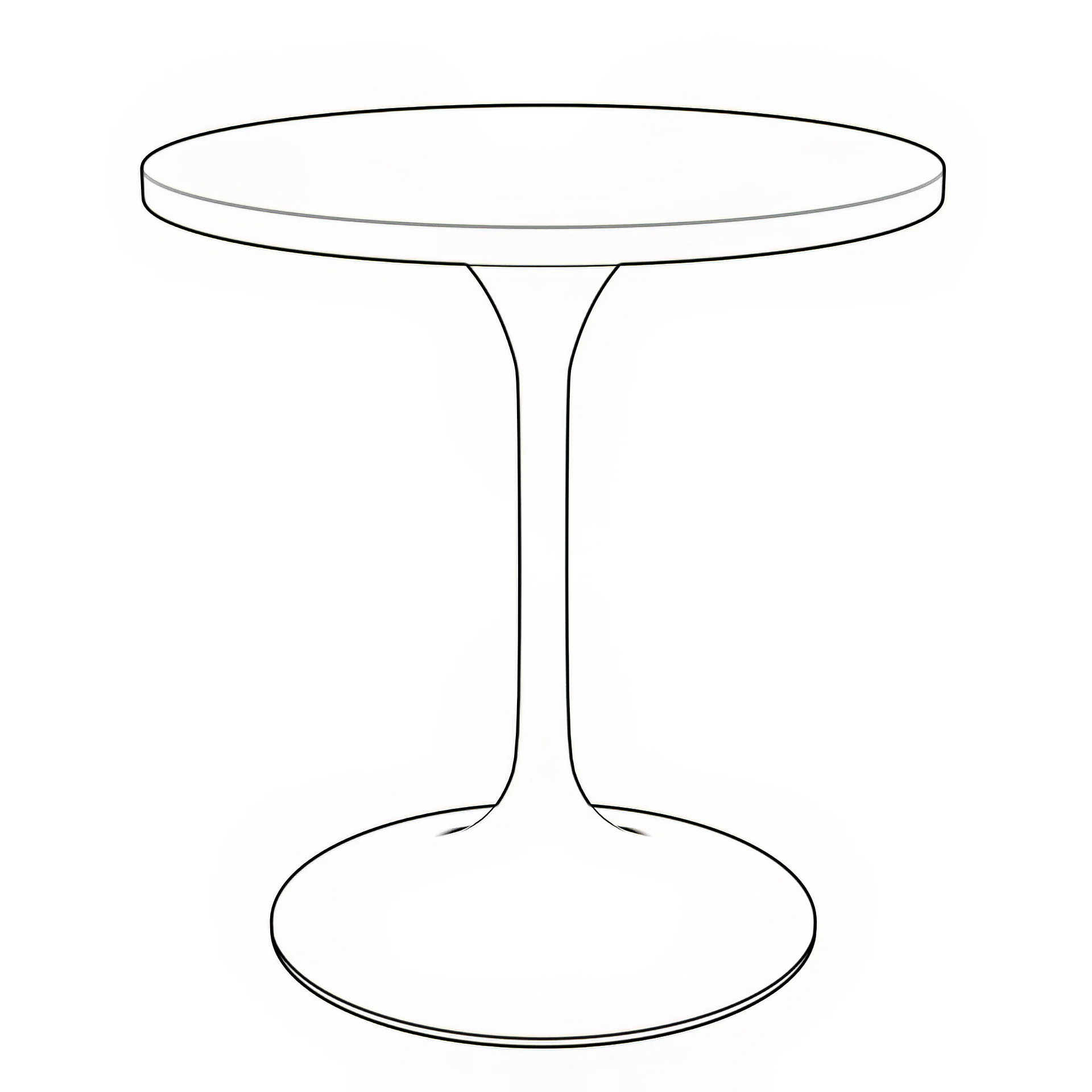 Verve Collection 27" Round Dining Table, Brushed Gold Base with Dark Maple MDF Top