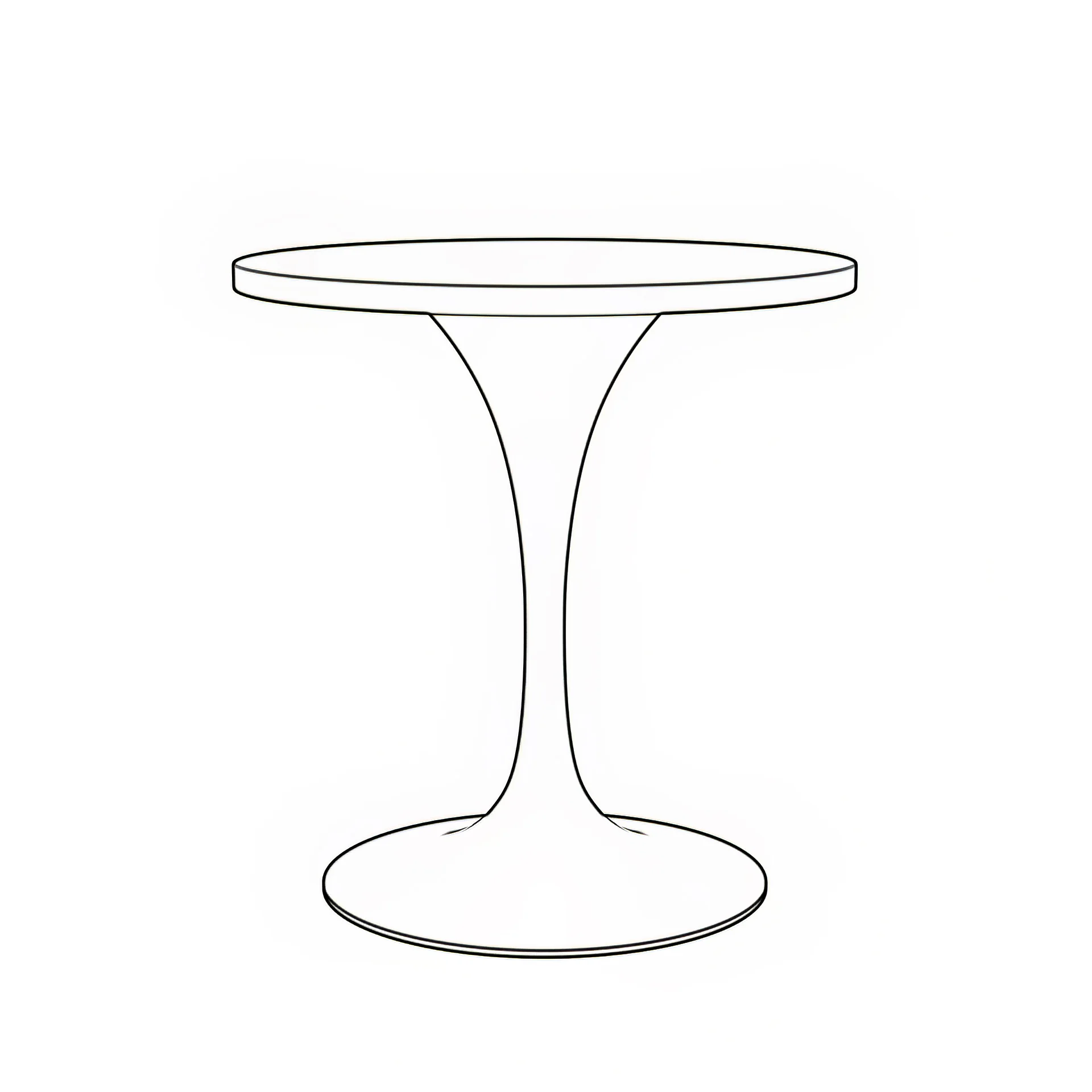 Verve Collection 27" Round Dining Table, Black Base with Laminated White Marbleized Top