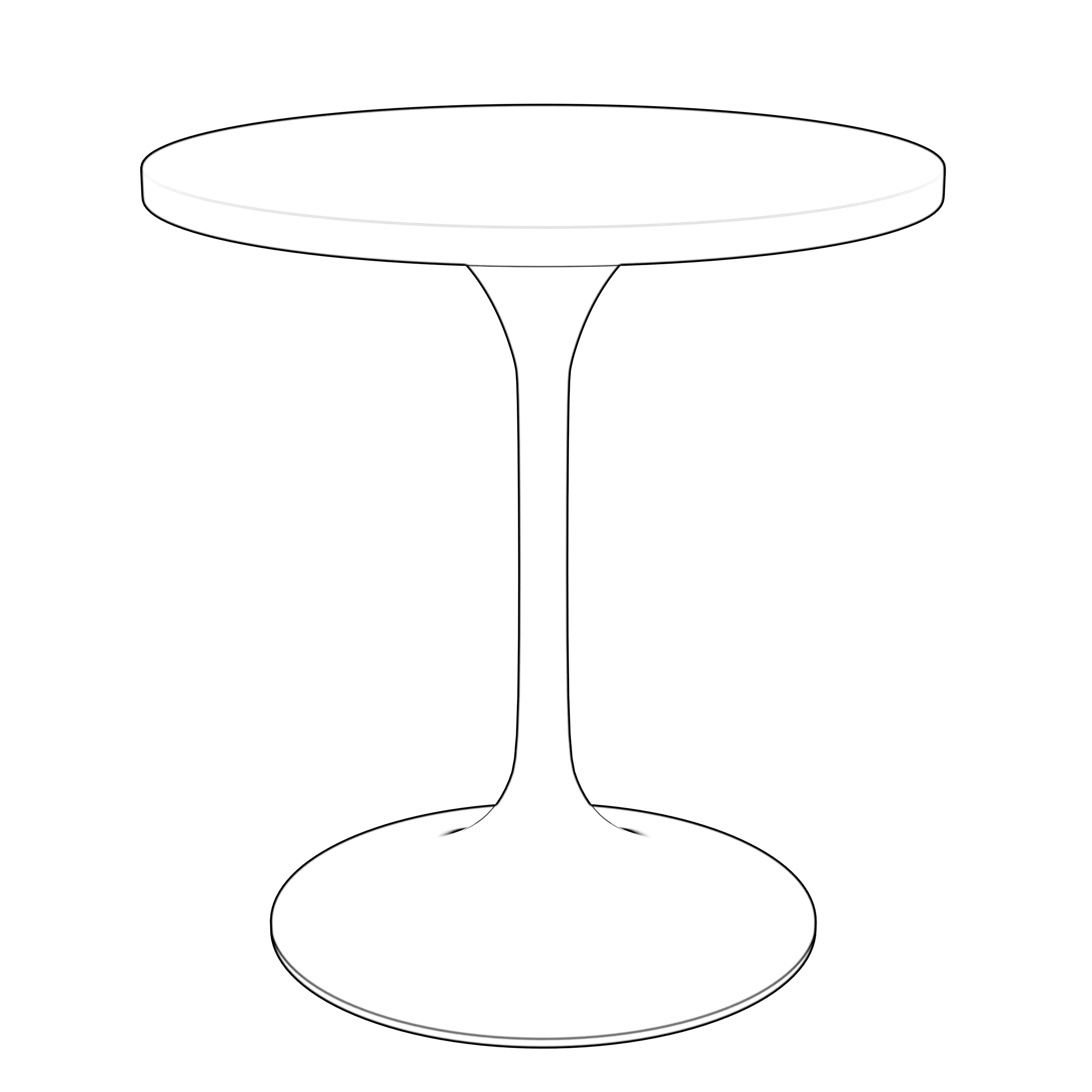 Verve Collection 27" Round Dining Table, Brushed Chrome Base with Light Natural Wood MDF Top