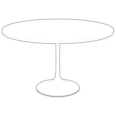 Verve Collection 48" Round Dining Table, Brushed Gold Base with Dark Maple MDF Top