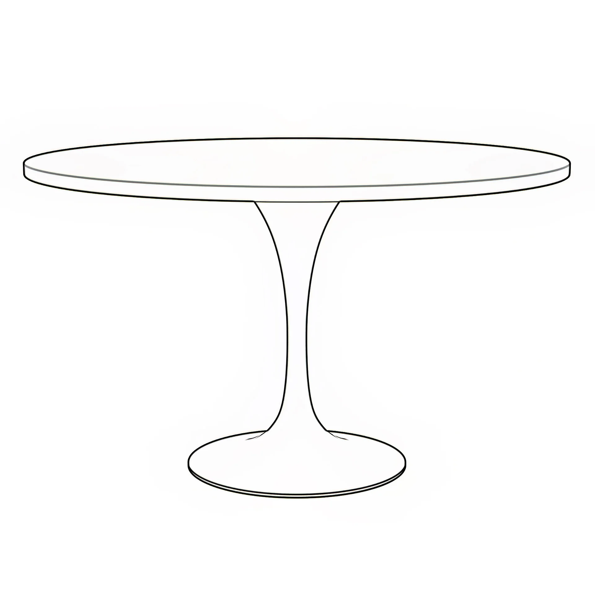 Verve Collection 48" Round Dining Table, Black Base with Laminated White Marbleized Top
