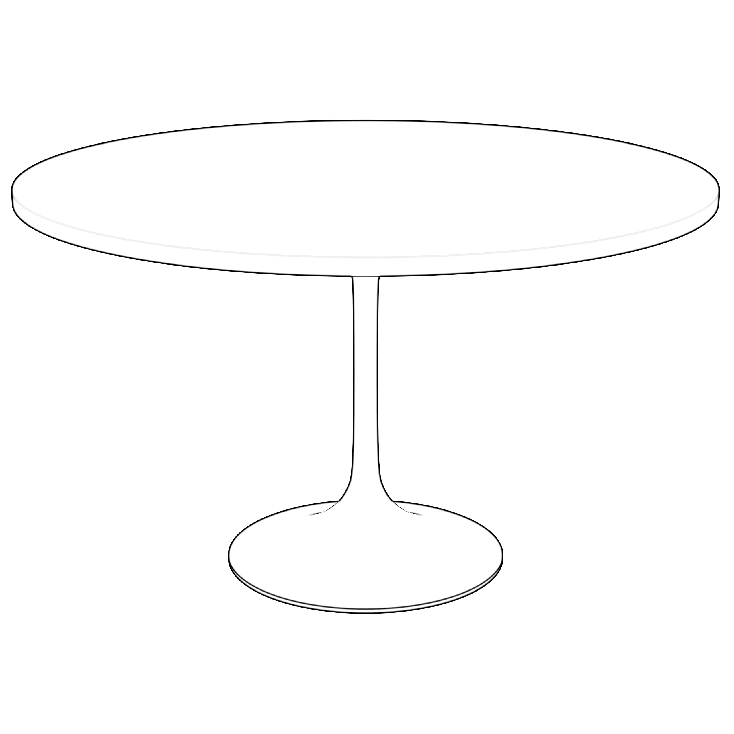 Verve Collection 48" Round Dining Table, Brushed Chrome Base with Light Natural Wood MDF Top