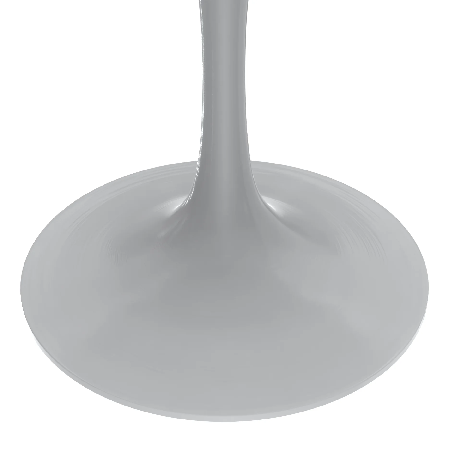 Verve Collection 48 Round Dining Table, White Base with Sintered Stone White Top