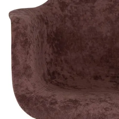 Willow Velvet Eiffel Wooden Base Accent Chair