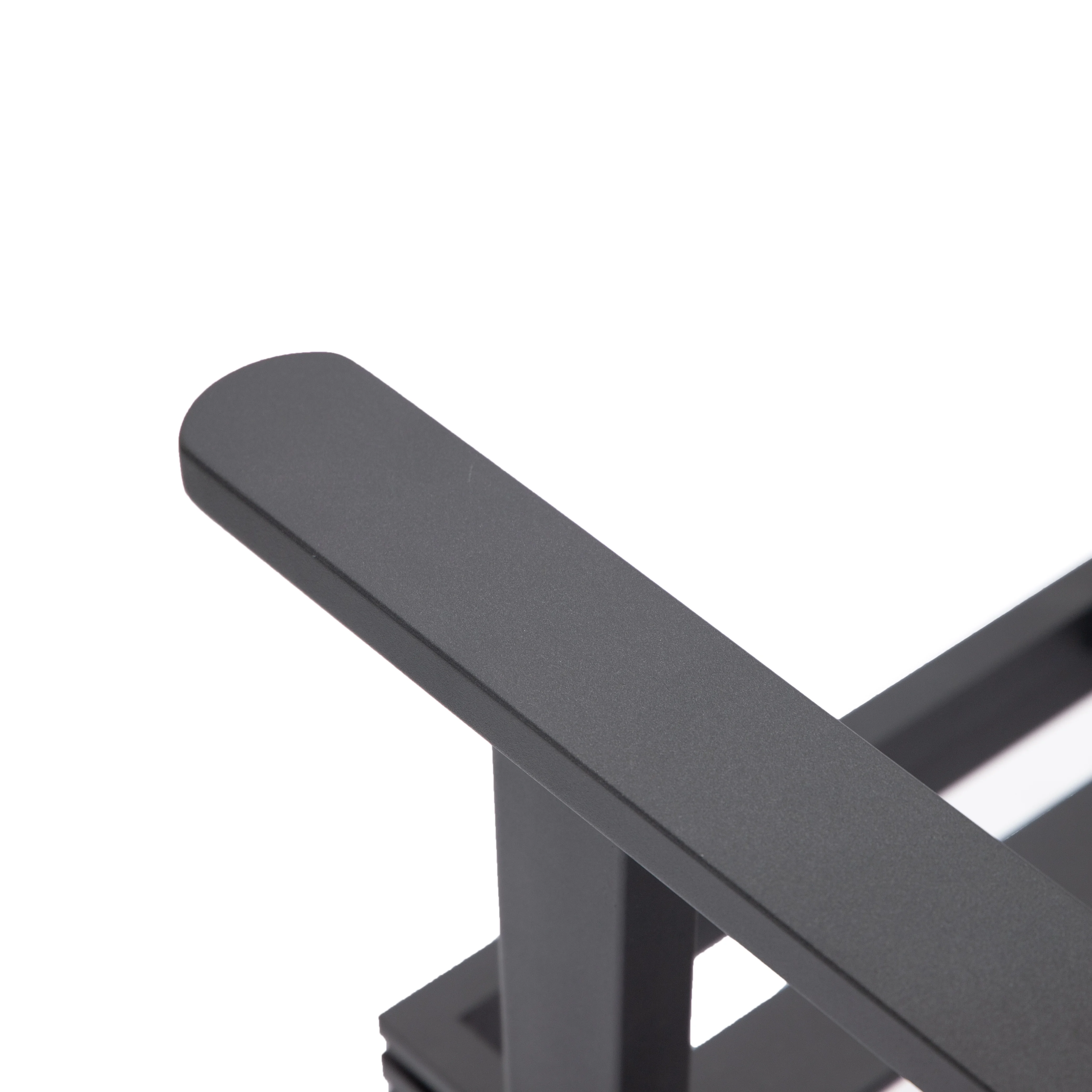 Walbrooke Modern Outdoor Patio Loveseat with Black Aluminum Frame and Removable Cushions For Patio and Backyard Garden