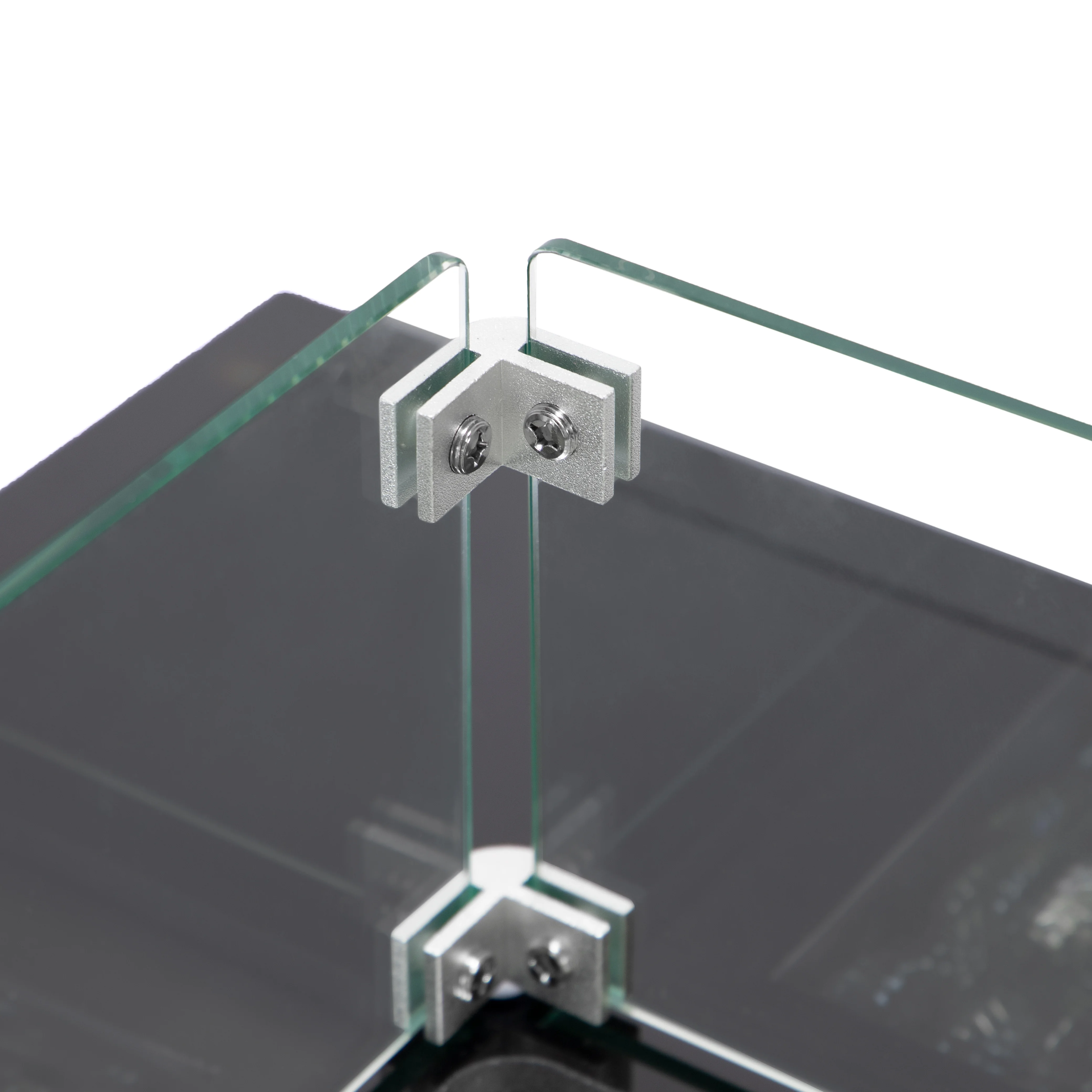 Walbrooke Patio Square Fire Pit and Tank Holder with Slats Design in Black