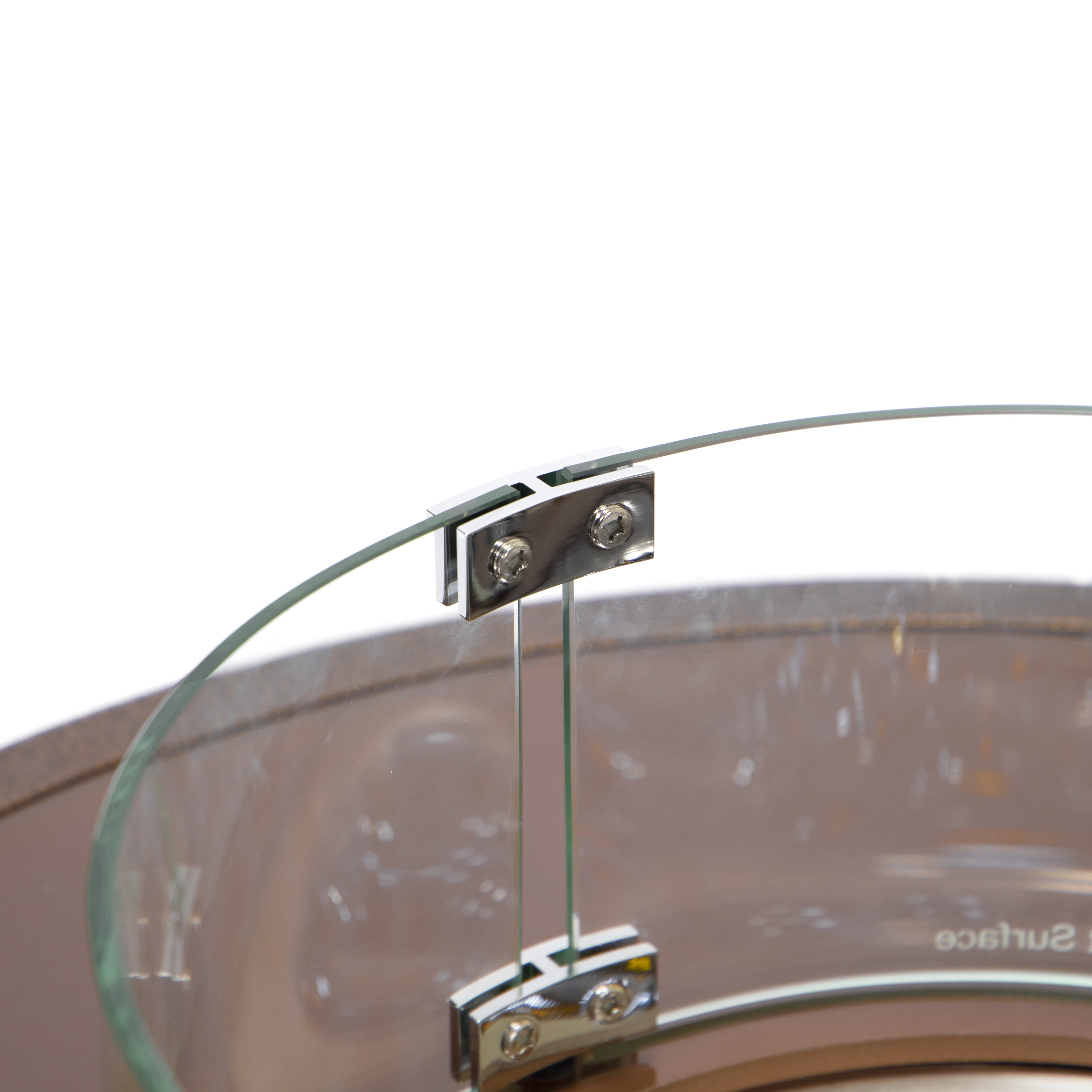 Walbrooke Patio Round Fire Pit and Tank Holder in Brown