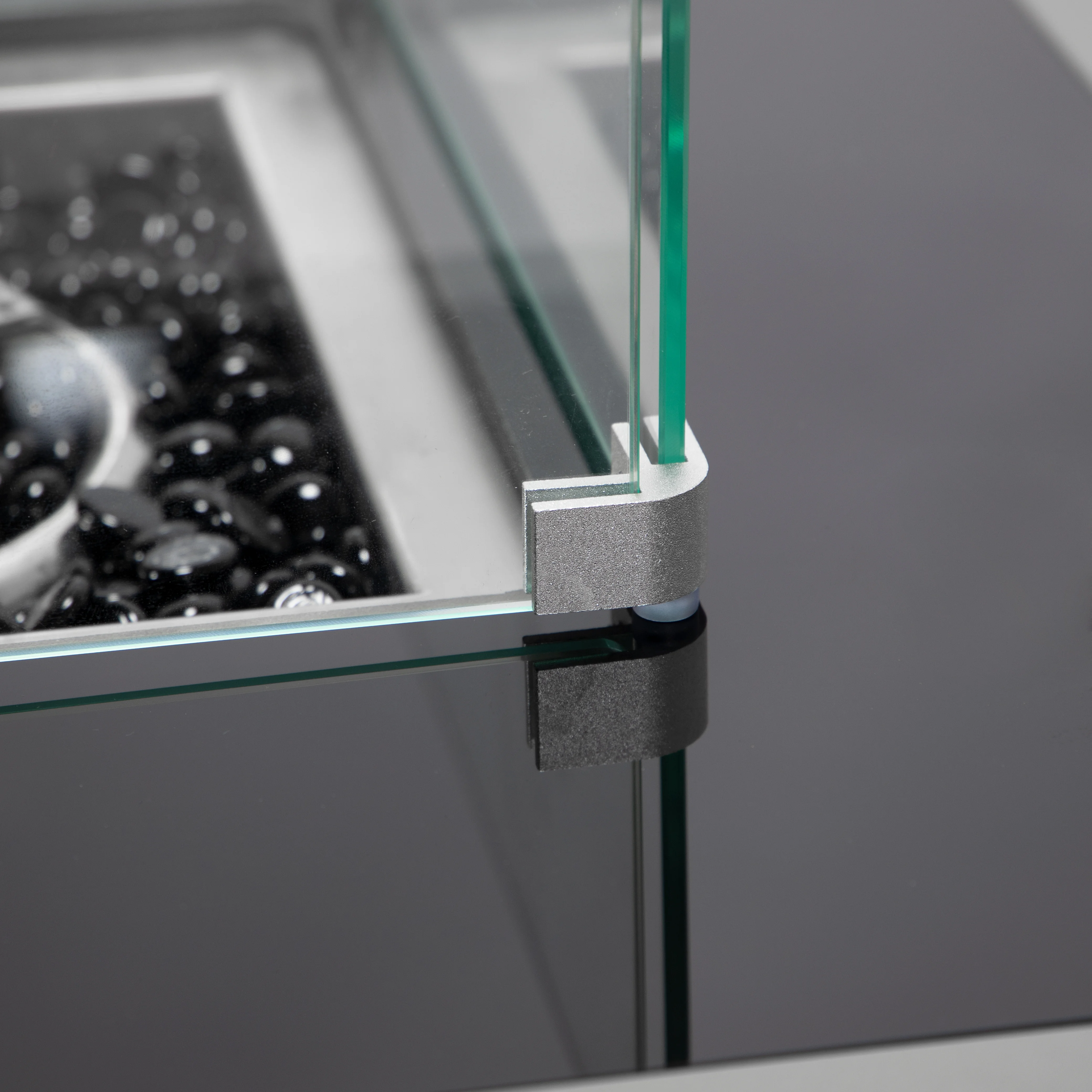 Walbrooke Patio Square Fire Pit and Tank Holder in Grey