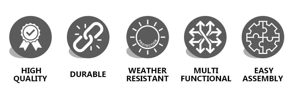 Walbrooke Grey Patio Square Tank Holder in Grey