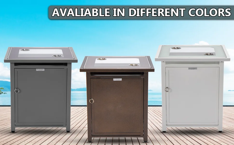 Walbrooke Grey Patio Square Tank Holder in Grey