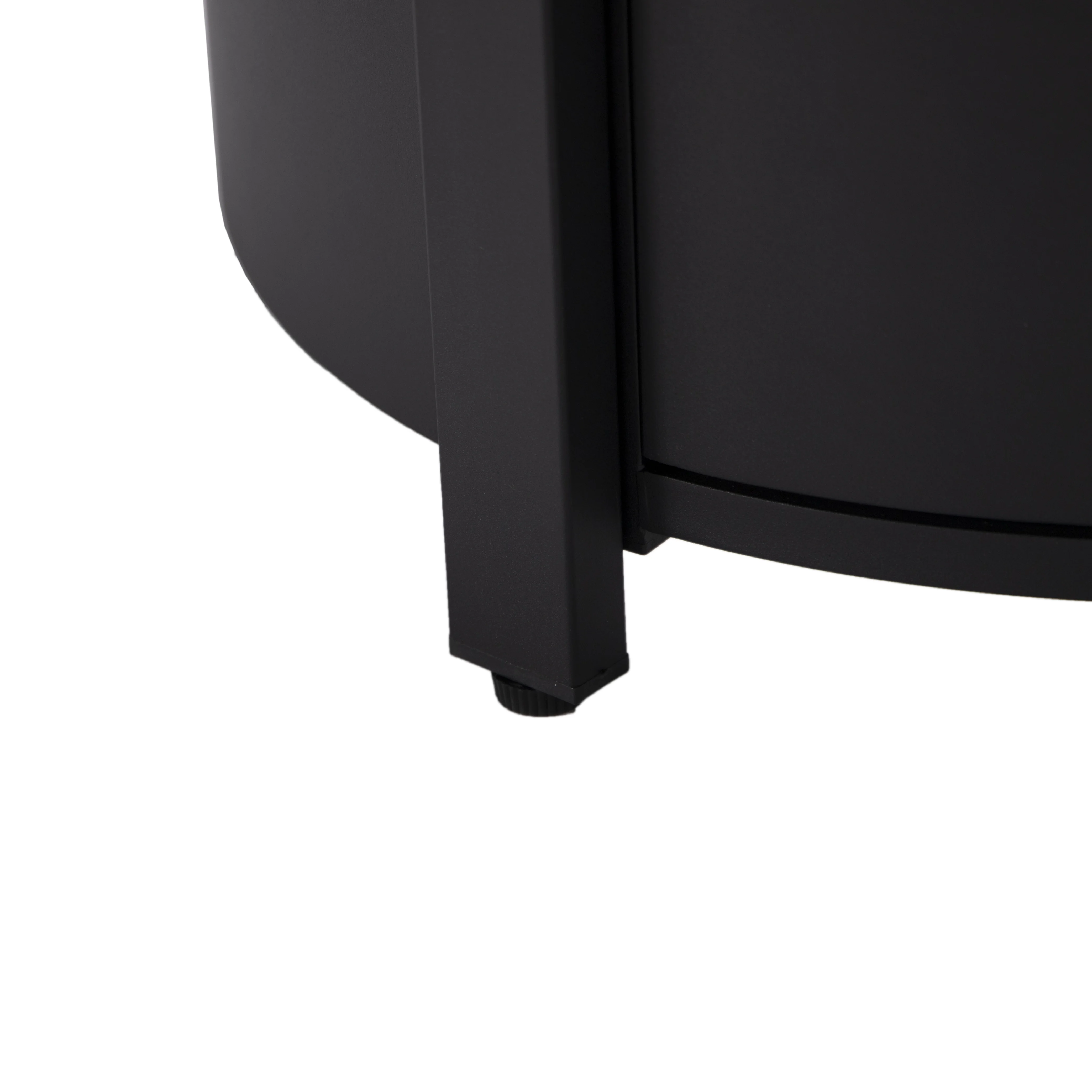 Walbrooke Black Patio Round Tank Holder in Black
