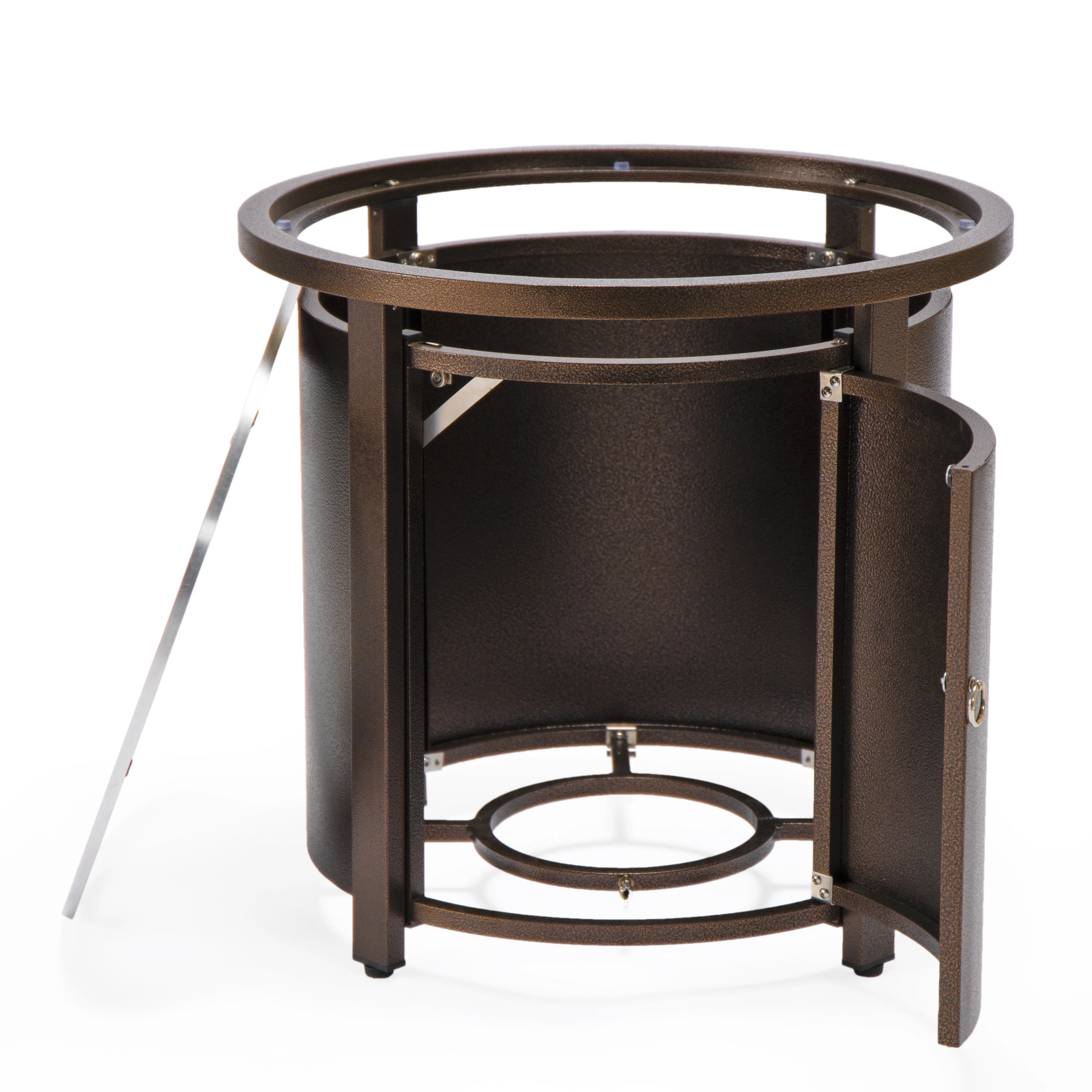 Walbrooke Brown Patio Round Tank Holder in Brown
