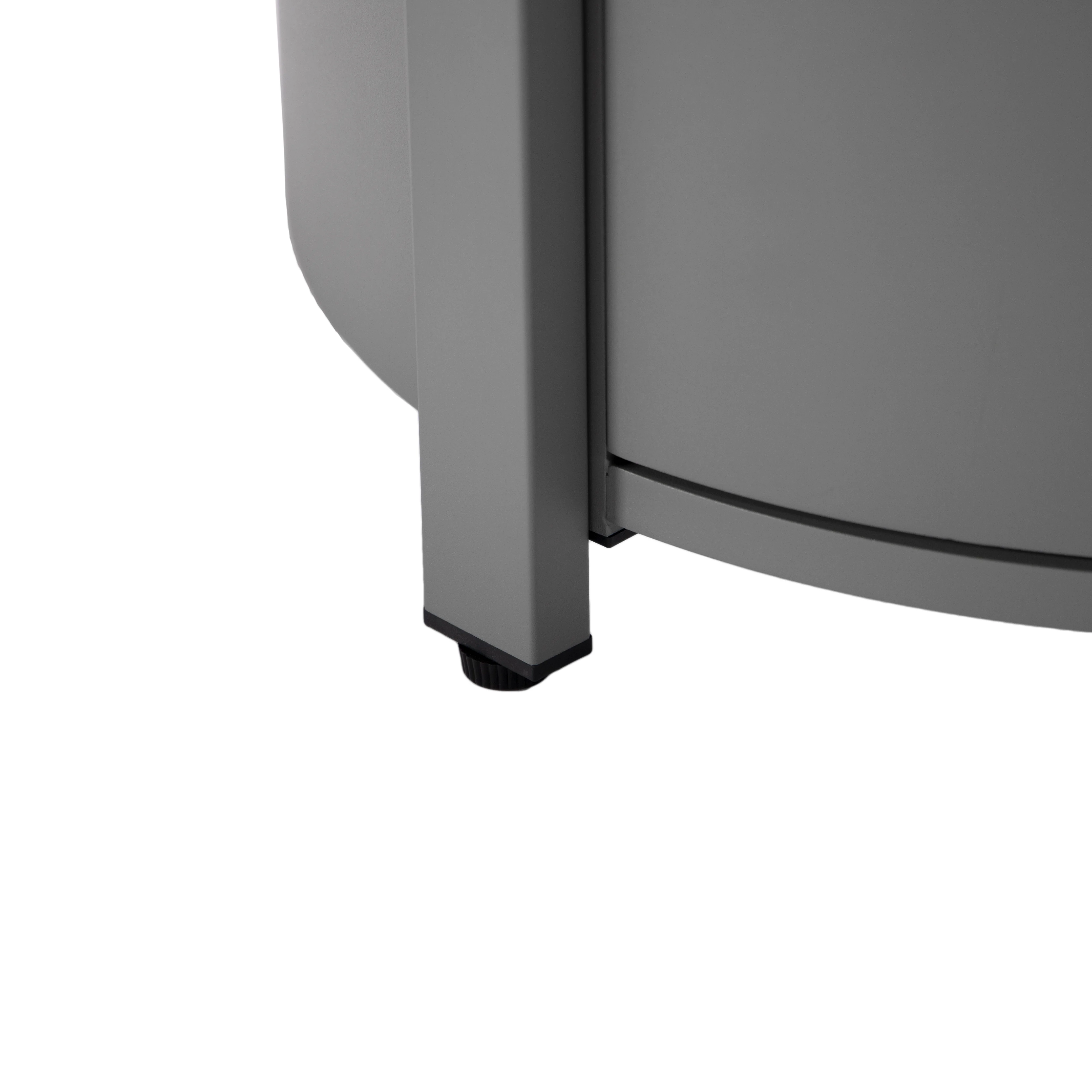 Walbrooke Grey Patio Round Tank Holder in Grey