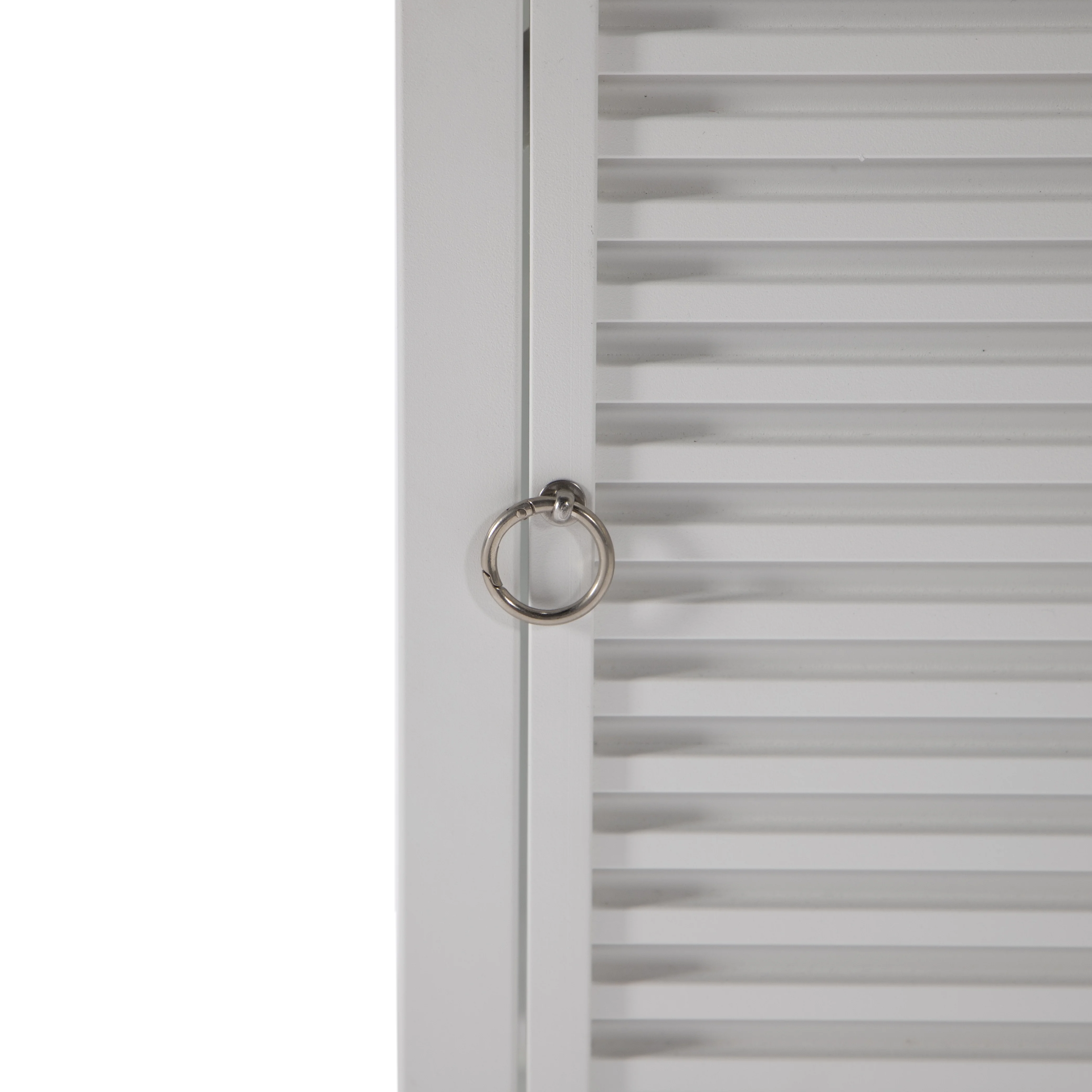 Walbrooke White Patio Square Tank Holder with Slats Design in White