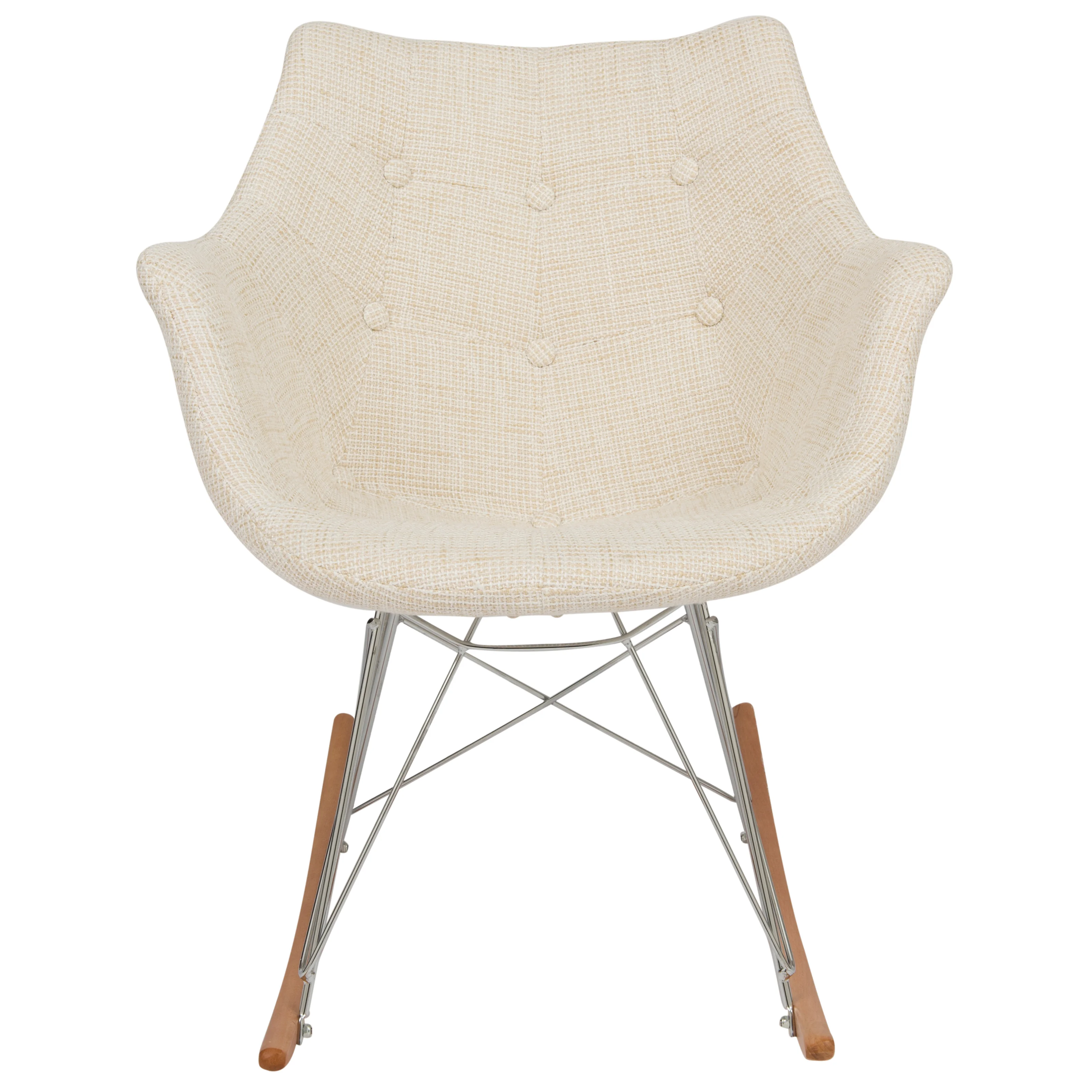 Willow Twill Fabric Eiffel Rocking Chair