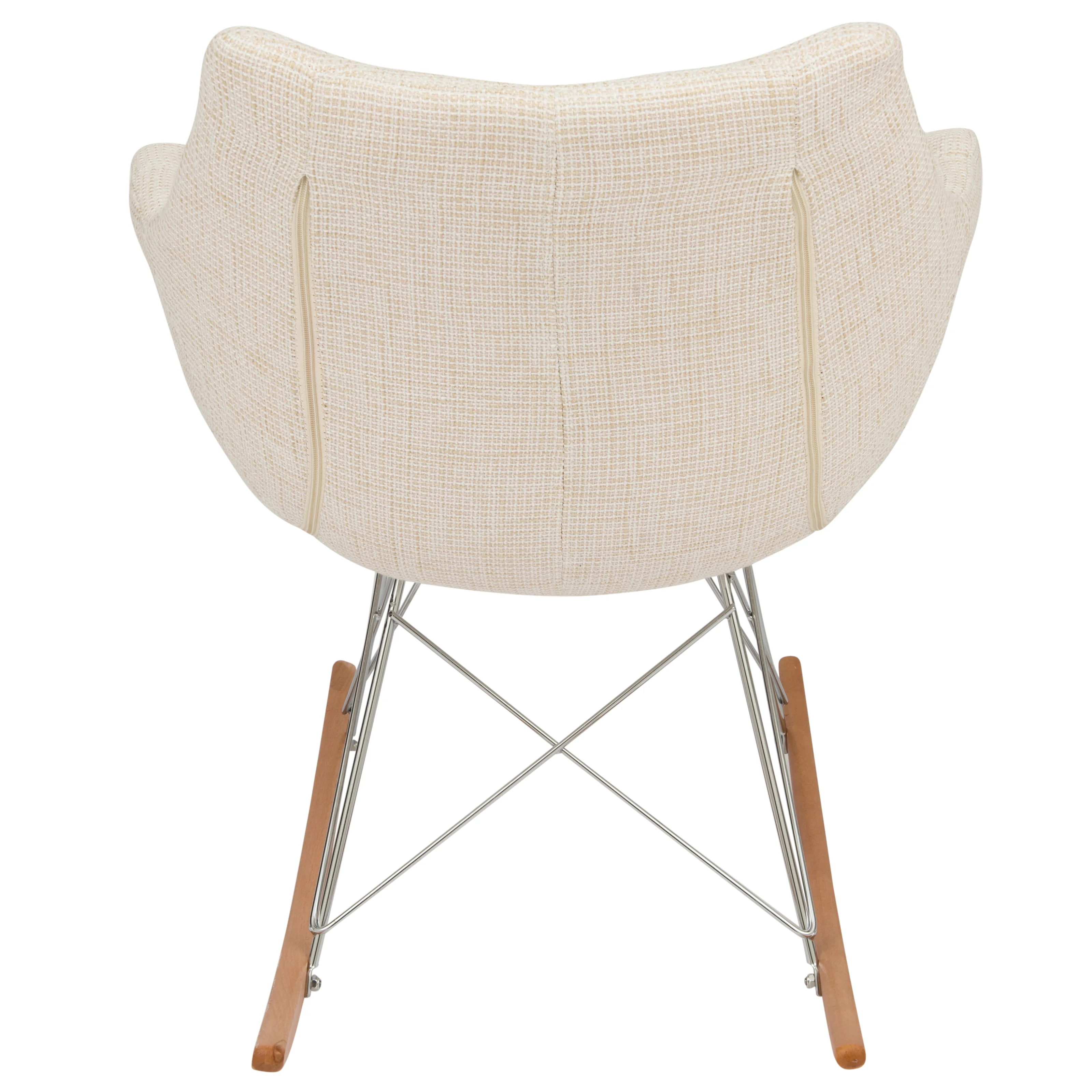 Willow Twill Fabric Eiffel Rocking Chair