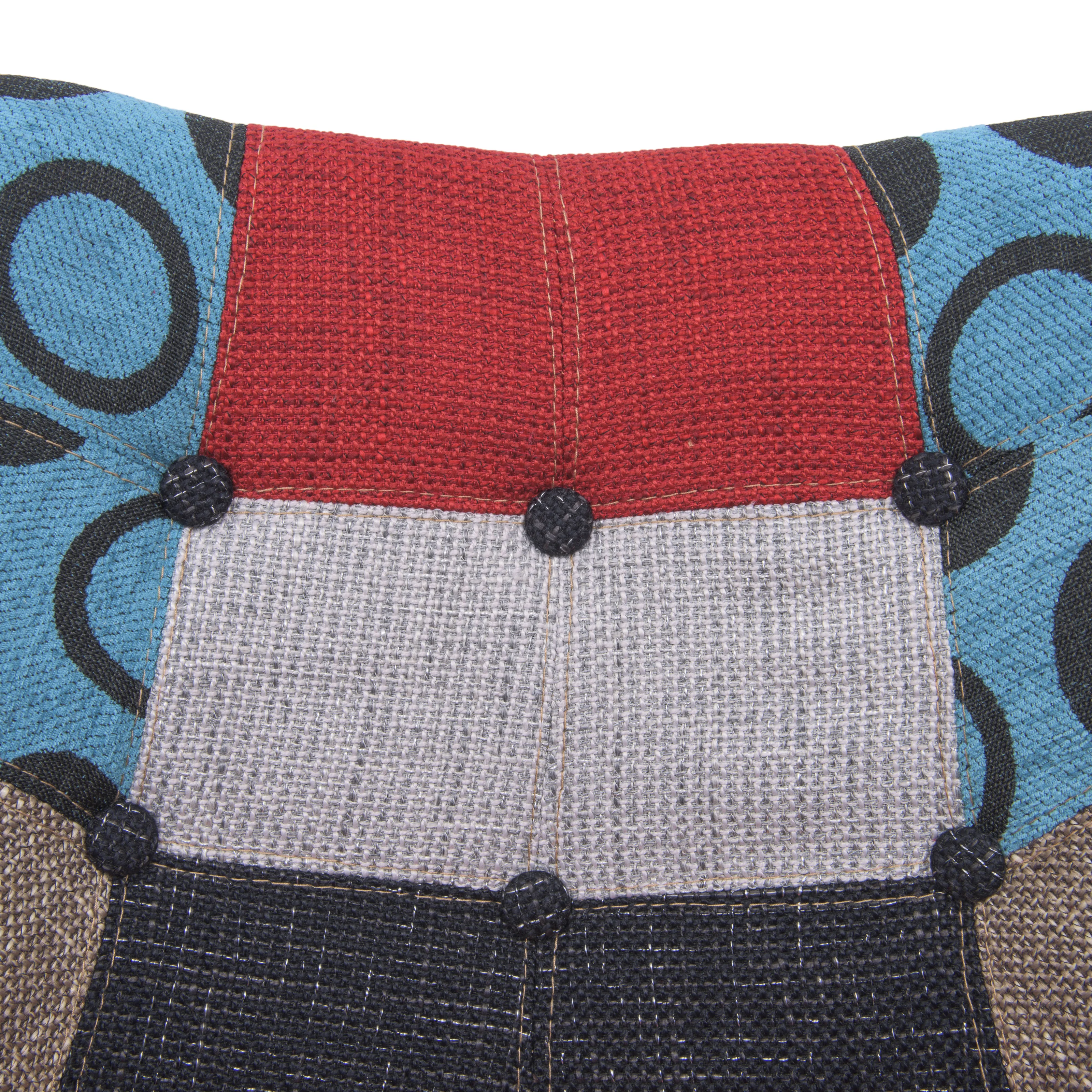 Willow Patchwork Fabric Eiffel Rocking Chair