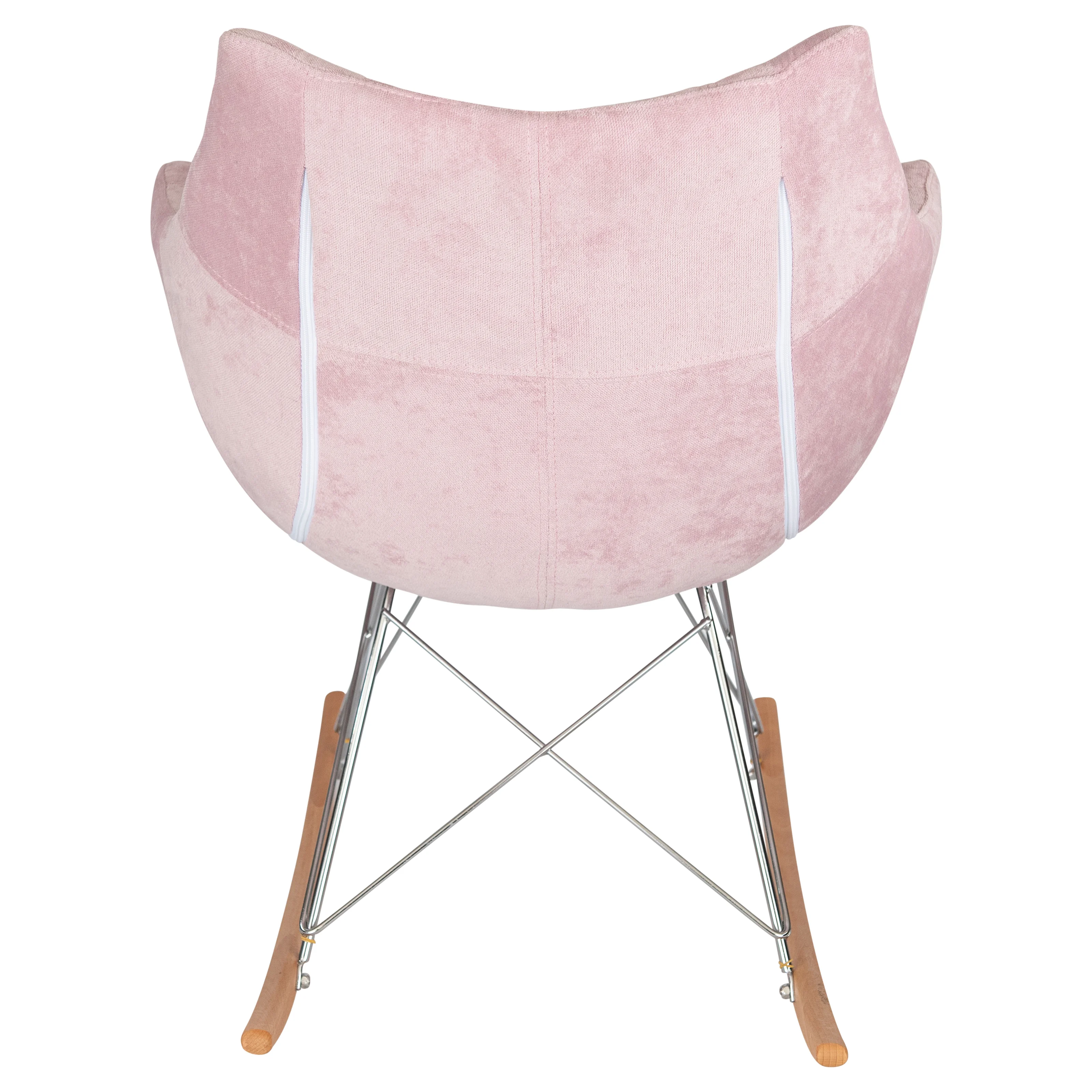 Willow Velvet Eiffel Base Rocking Chair