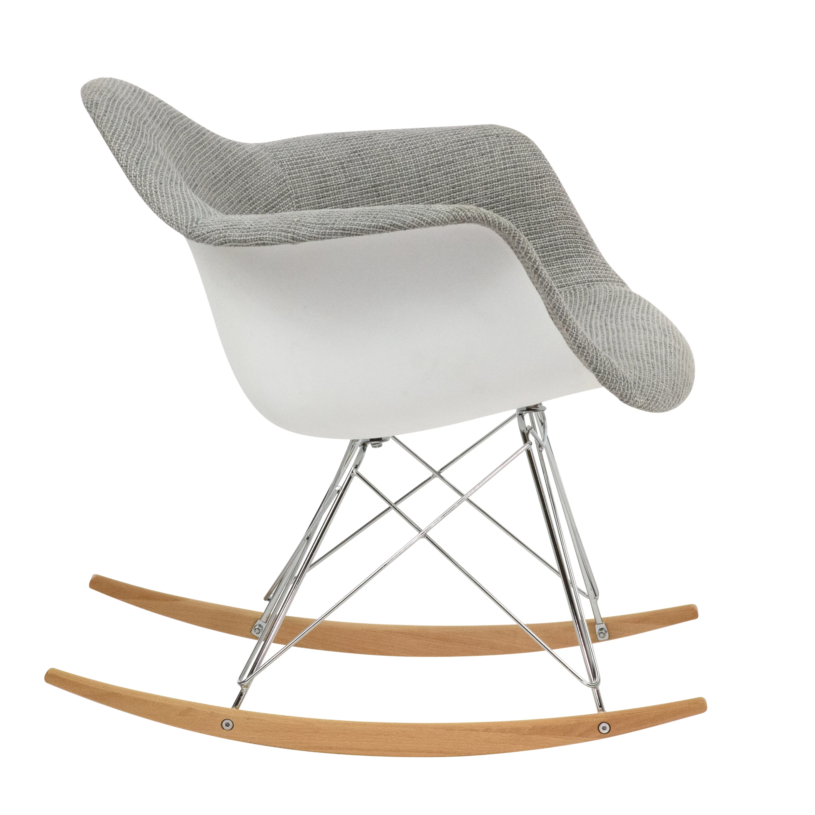 Wilson Twill Fabric Eiffel Rocking Chair
