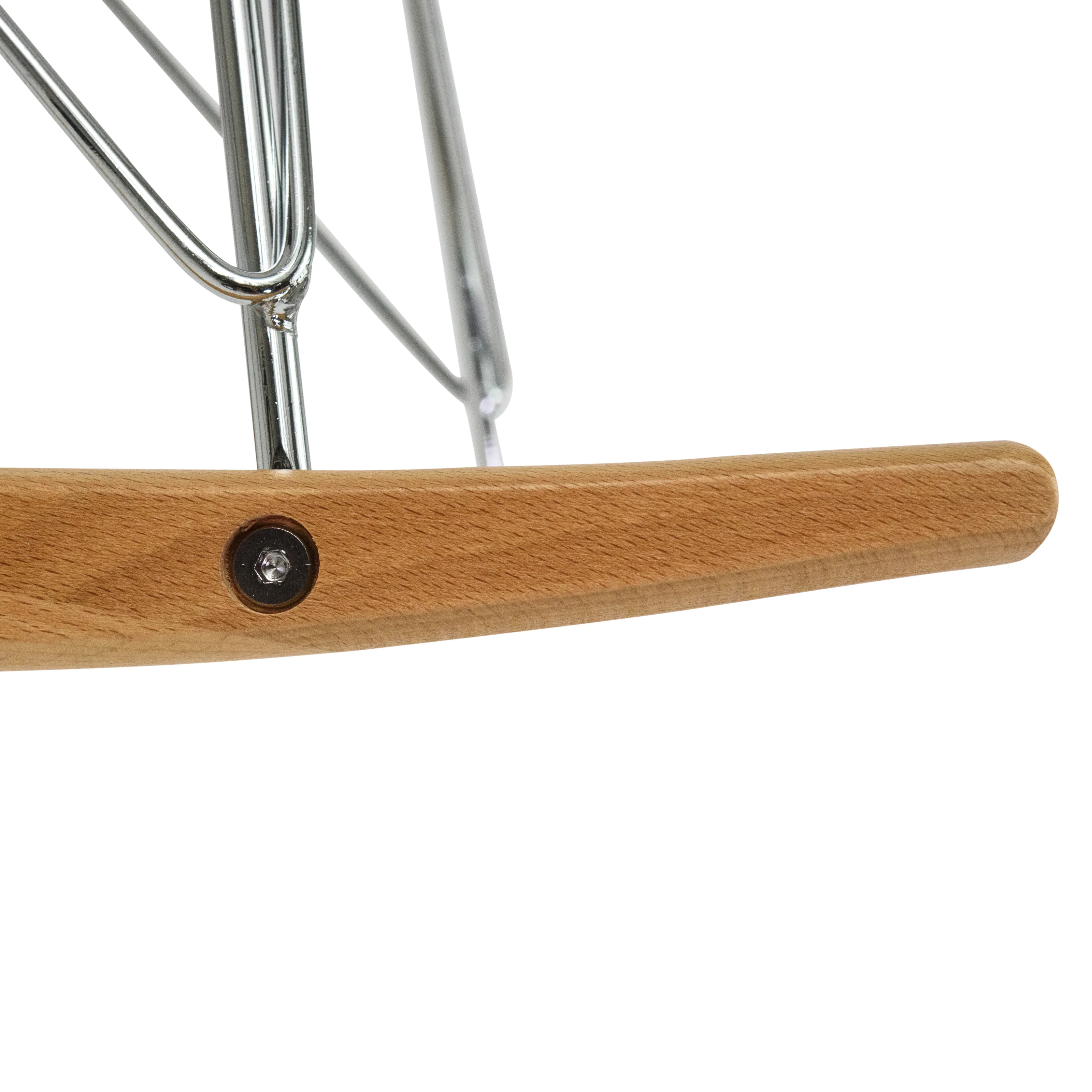 Wilson Velvet Eiffel Base Rocking Chair