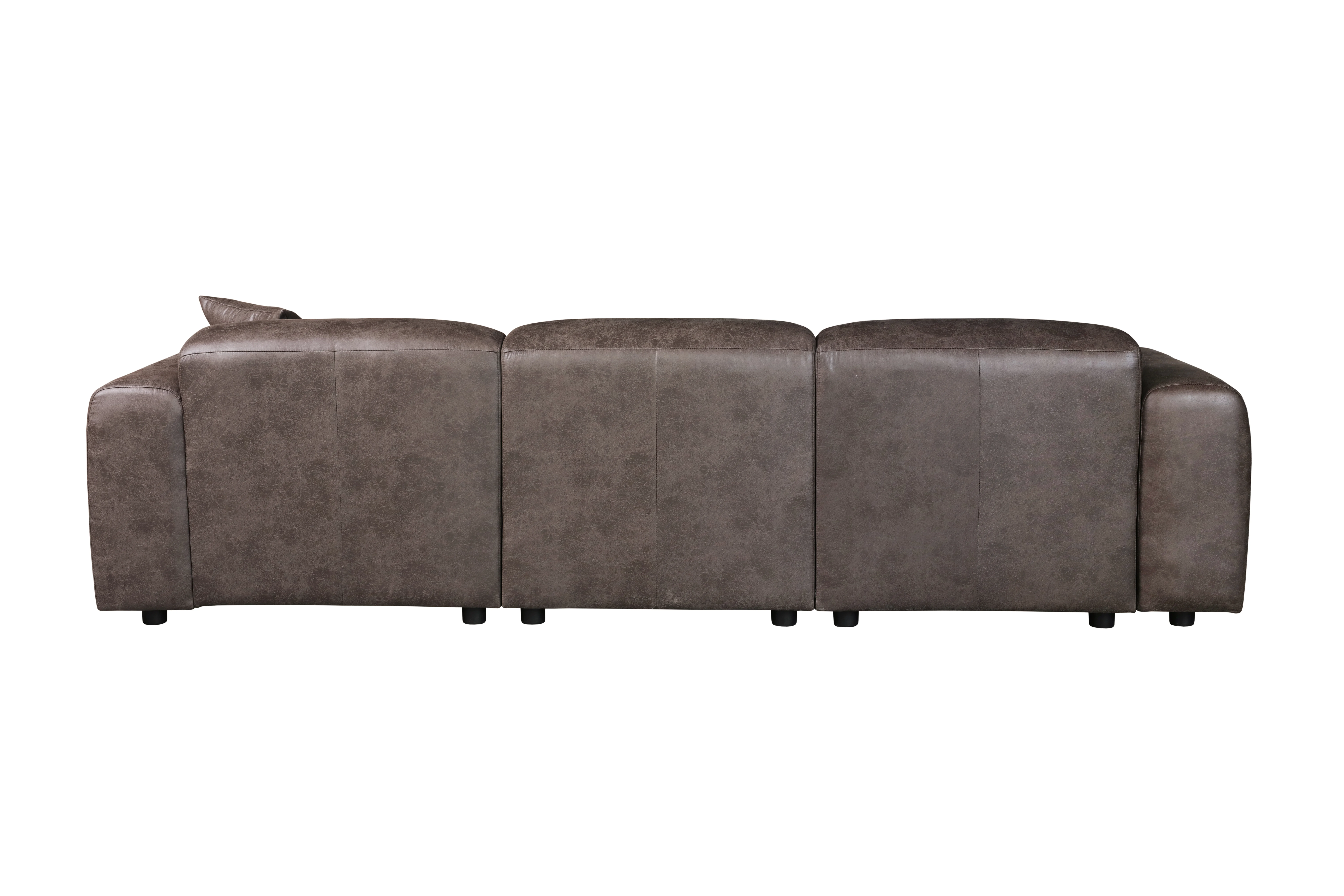 Whisper 4-Seater Conversation Set With a Chaise Lounge Chair in Brown