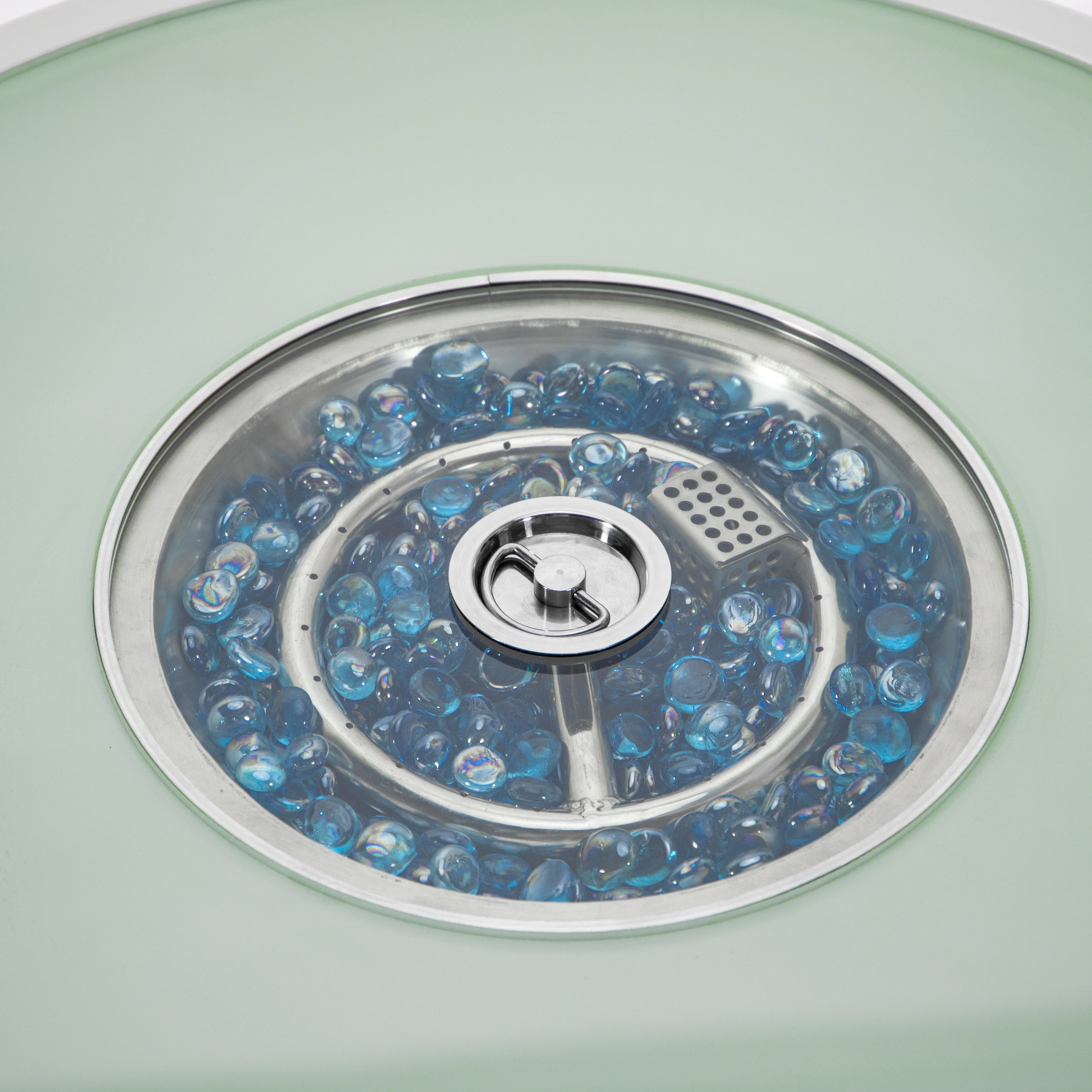 Walbrooke Patio Round Fire Pit and Tank Holder in White