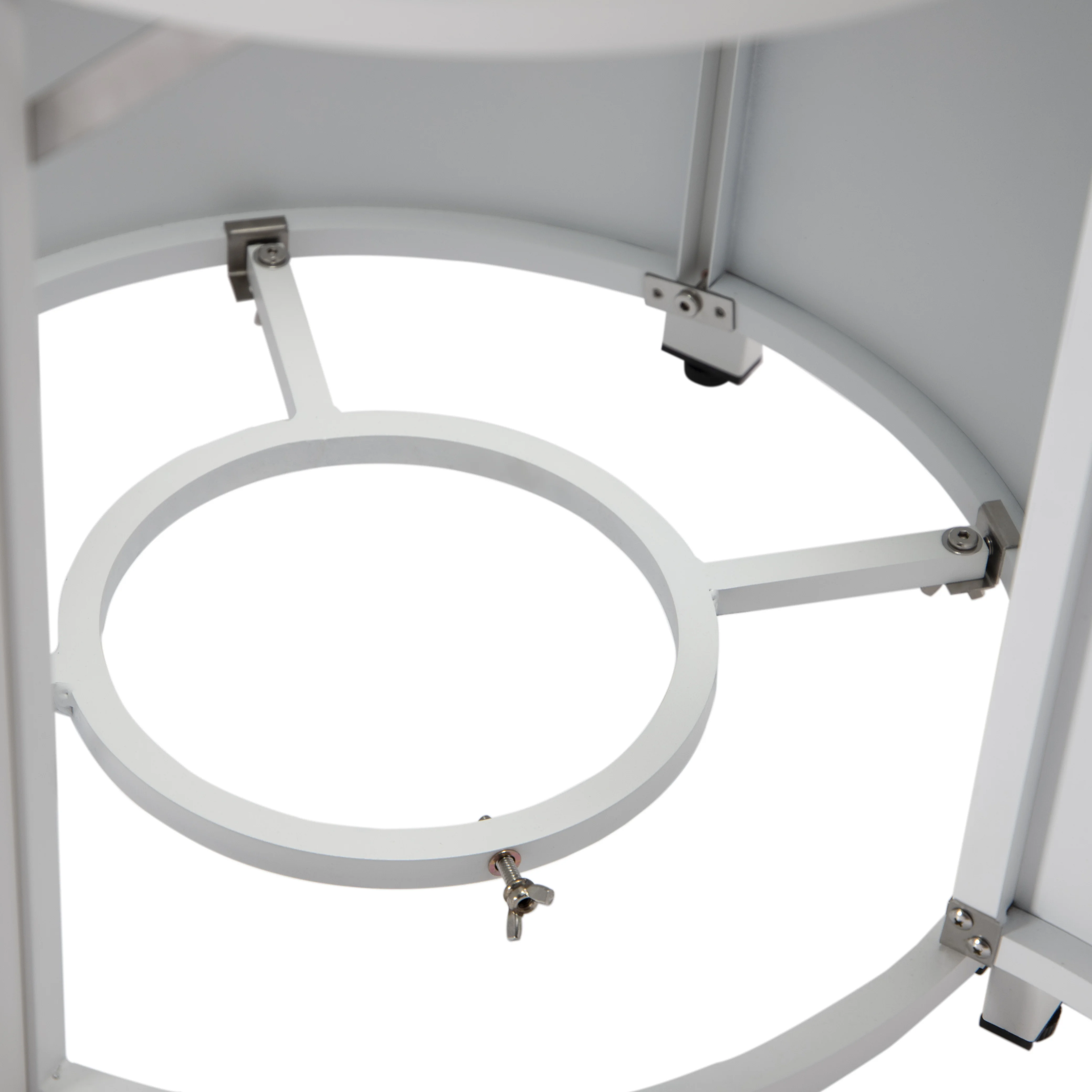 Walbrooke Patio Round Fire Pit and Tank Holder in White