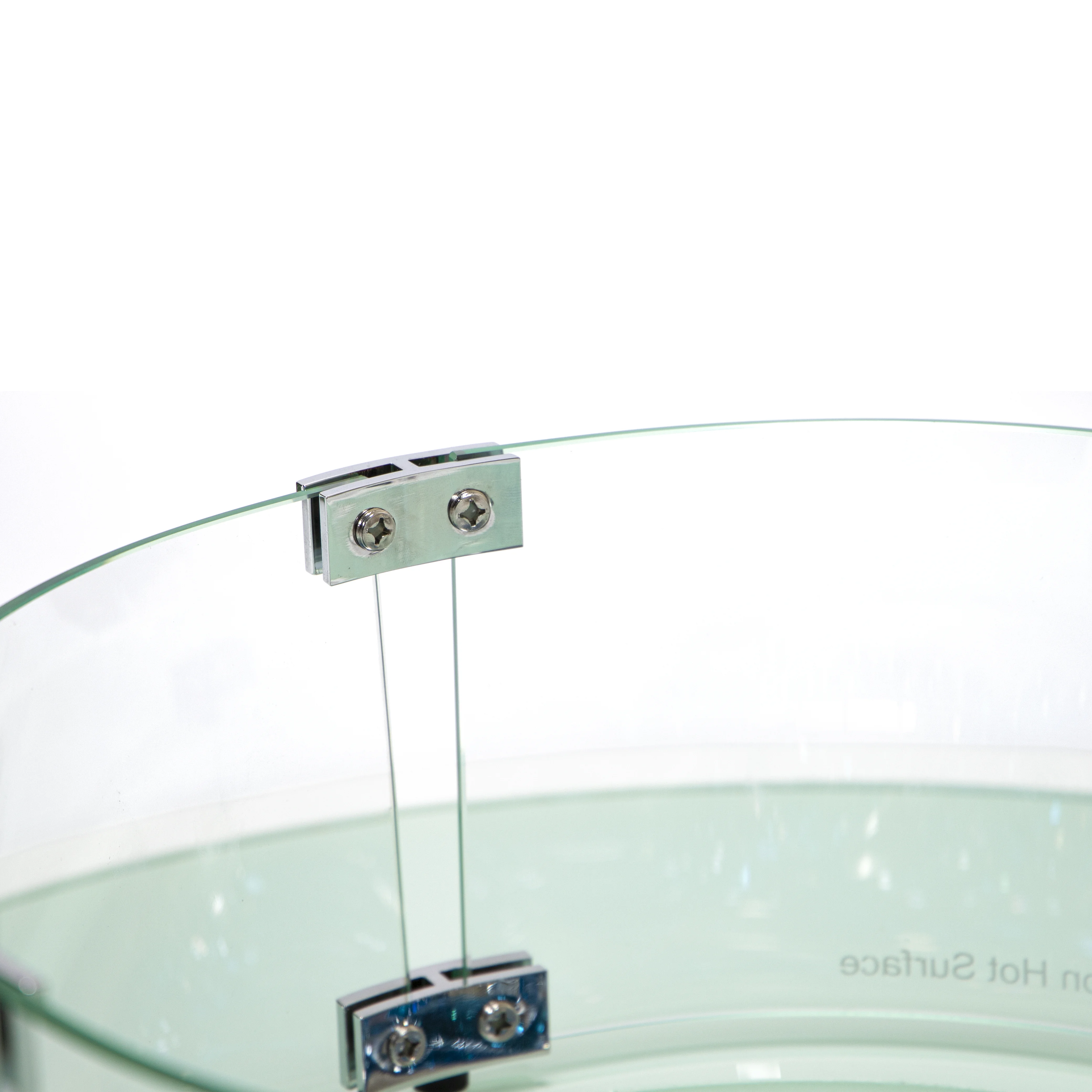 Walbrooke Outdoor Patio Aluminum Round Fire Pit Side Table with Lid and Fire Glass for Patio and Backyard Garden