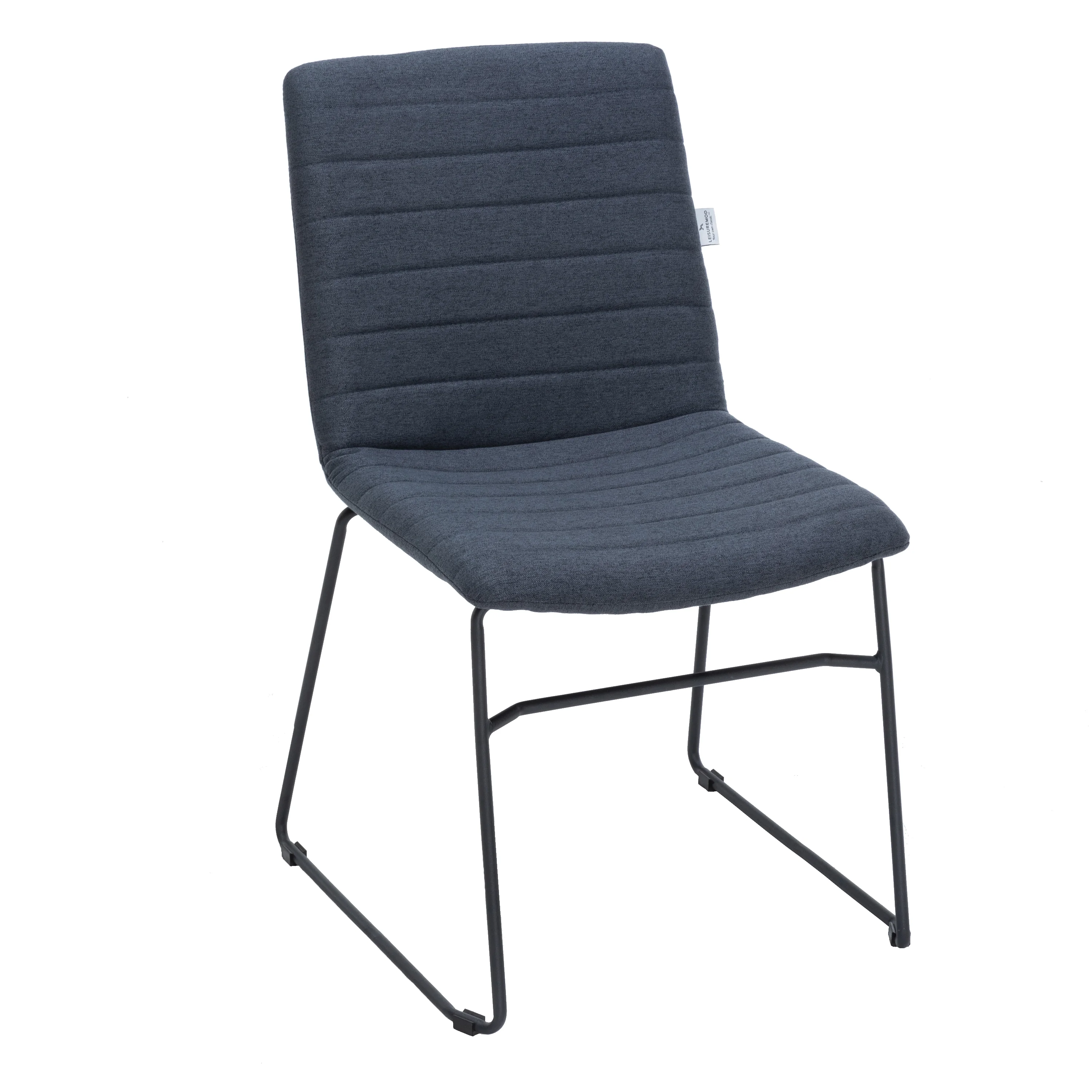 Zylar Series Office Guest Chair in Dark Blue Fabric