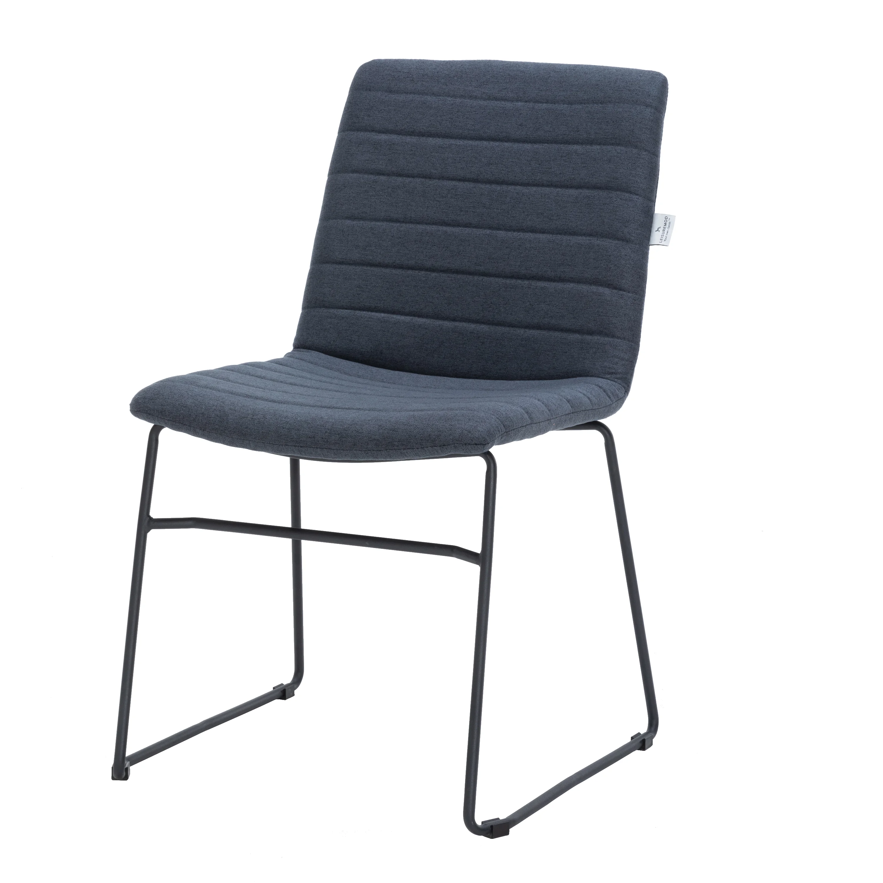 Zylar Series Office Guest Chair in Dark Blue Fabric