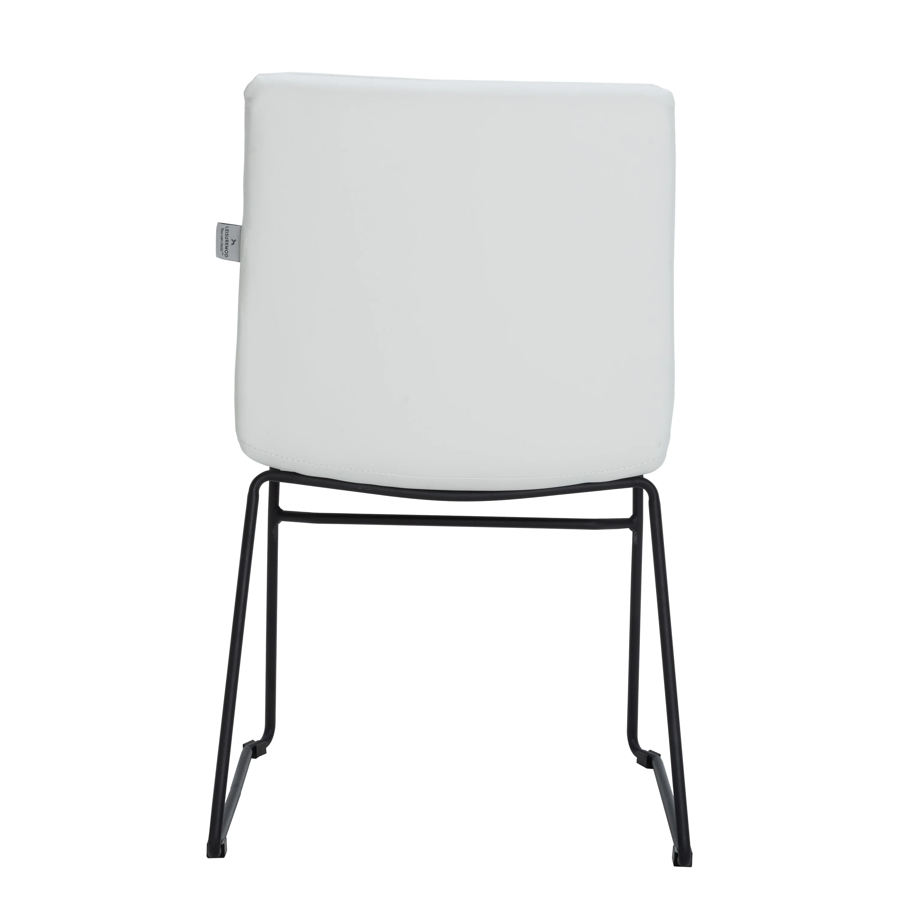 Zylar Series Office Guest Chair in White Leather