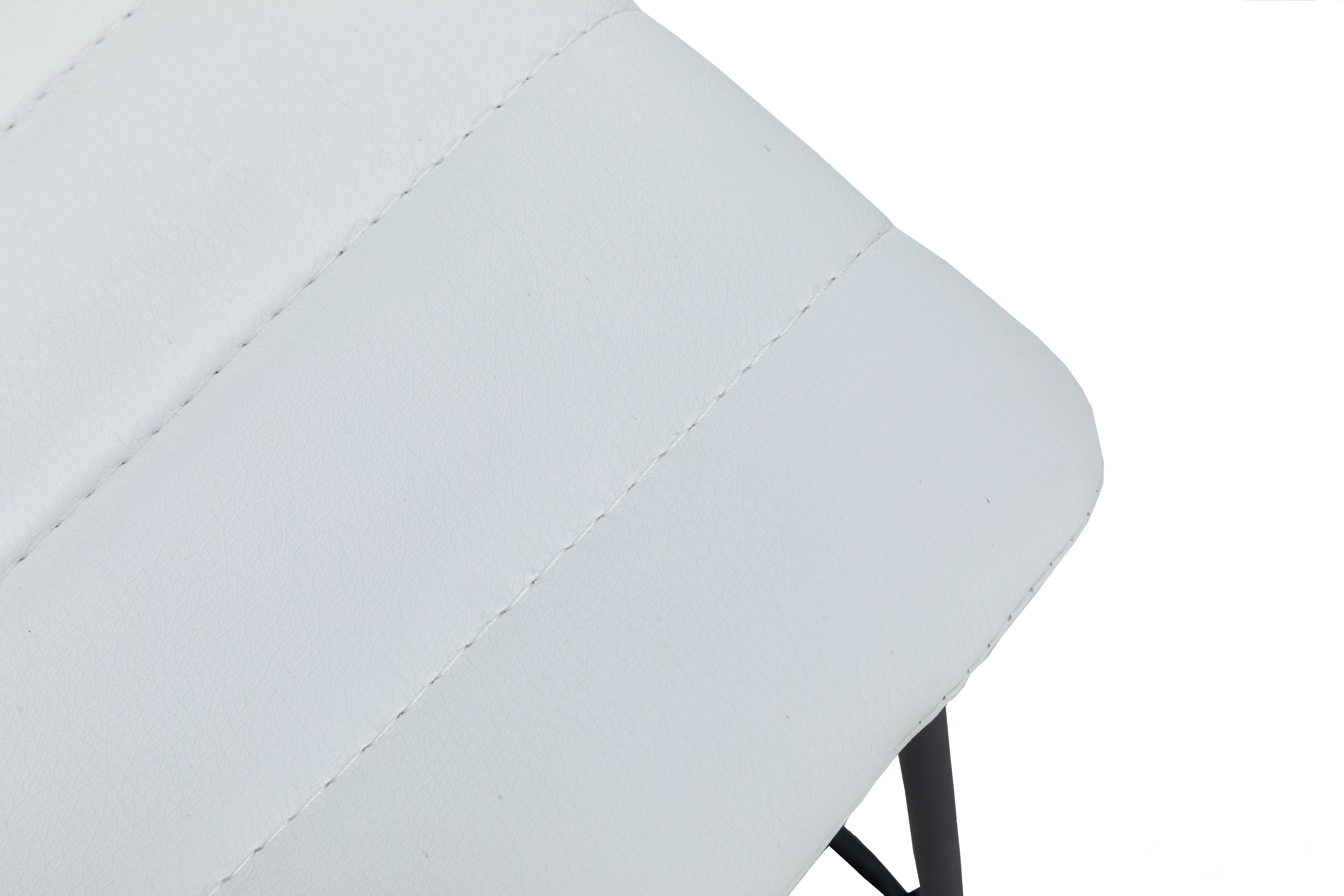 Zylar Series Office Guest Chair in White Leather