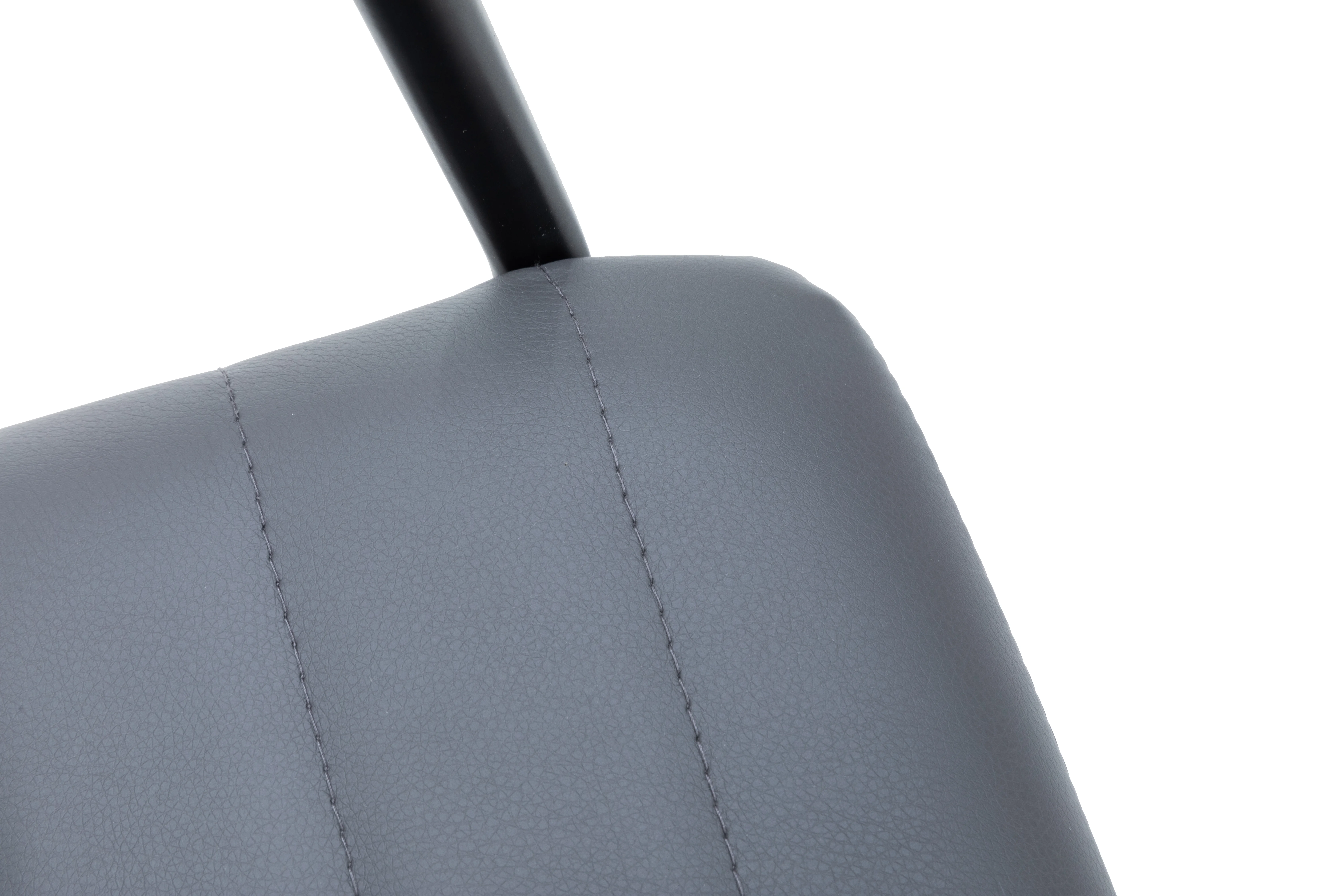 Zylar Series Office Guest Arm Chair in Grey Leather