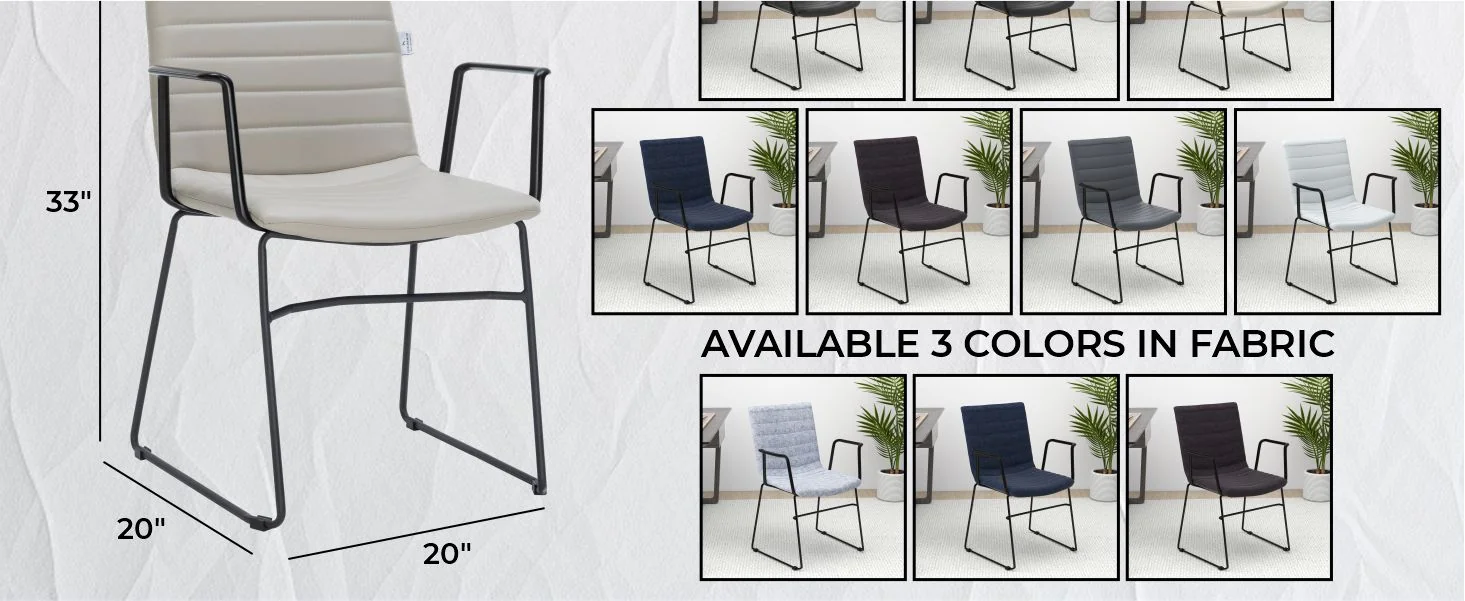 Zylar Series Office Guest Arm Chair in Tan Leather