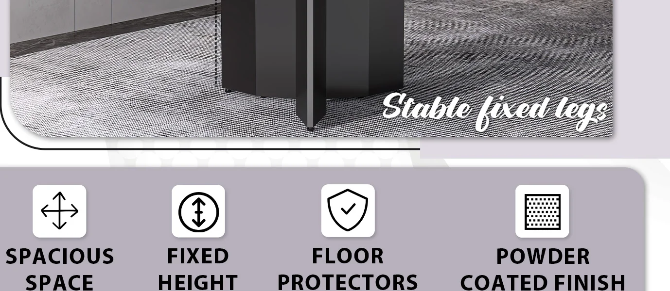 Zevro Series Round Dining Table Black Base with 60 Round White/Gold Sintered Stone Top