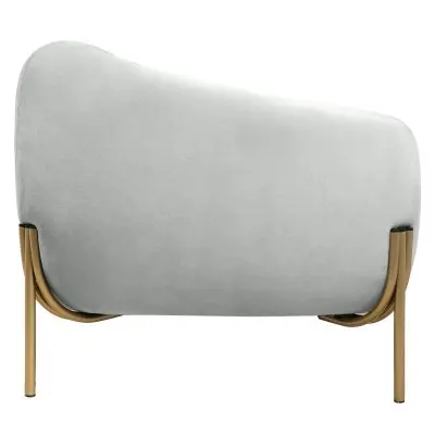 Zuno Three-Seater Sofa Upholstered in Velvet Wide Couch with Powder-Coated Gold Iron Legs Padded Seat