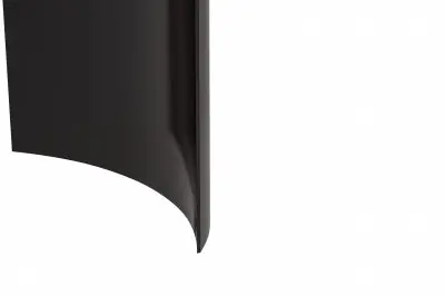 Zara Series Modern Dining Table Black Stainless Steel Base, With 55 Black/Gold Sintered Stone Top